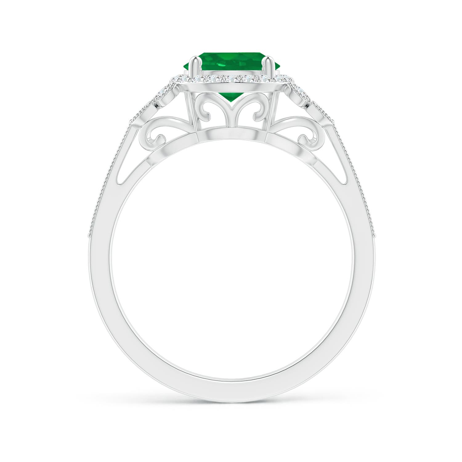 AA - Emerald / 1.51 CT / 14 KT White Gold