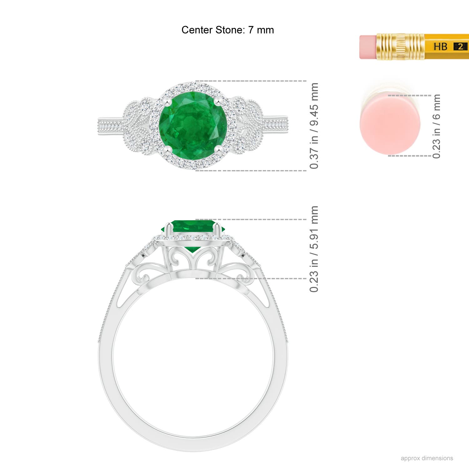 AA - Emerald / 1.51 CT / 14 KT White Gold