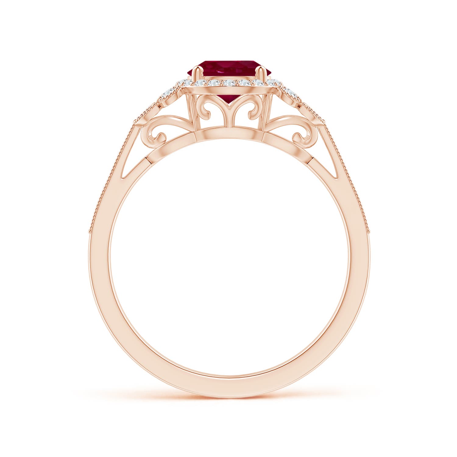 A - Ruby / 1.25 CT / 14 KT Rose Gold