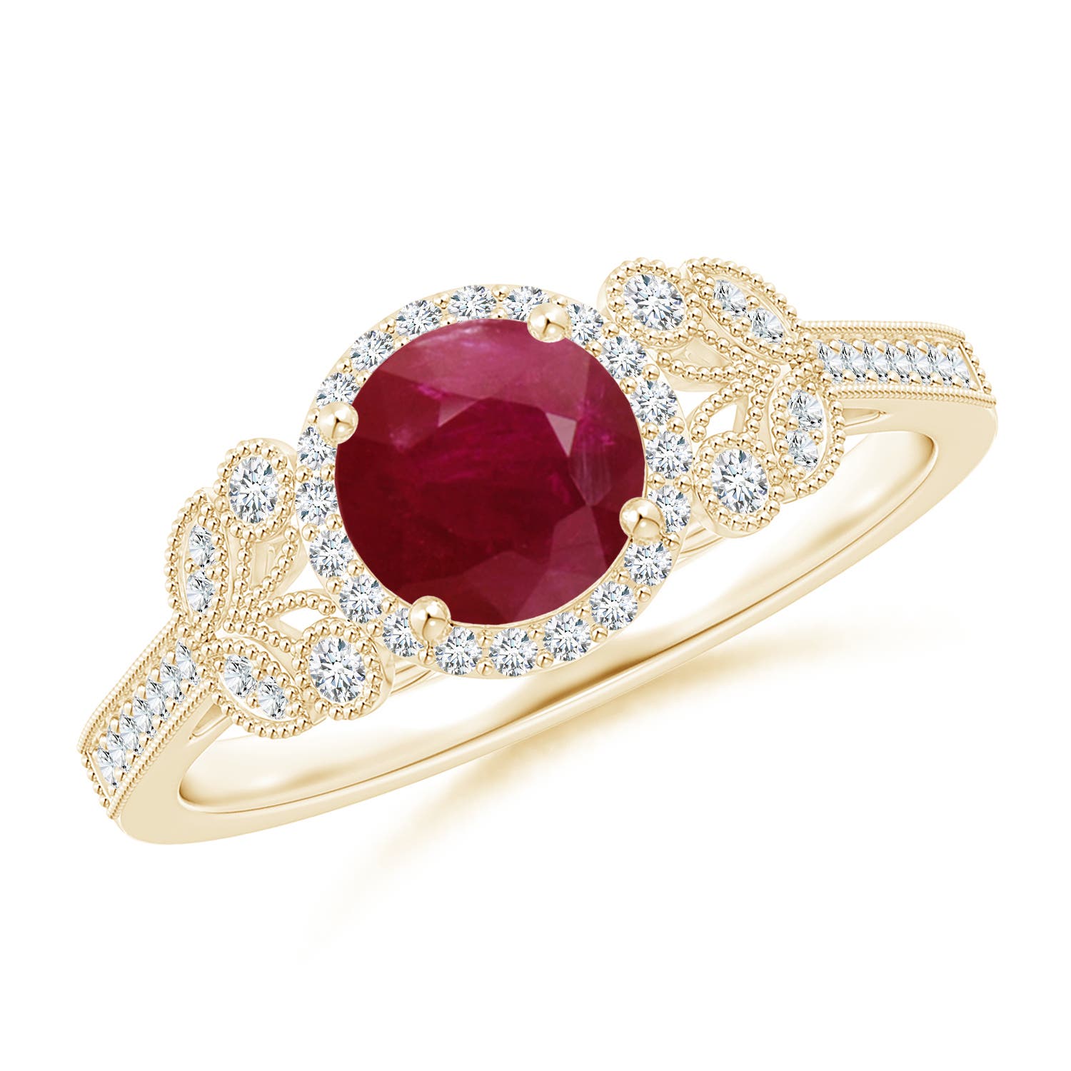 A - Ruby / 1.25 CT / 14 KT Yellow Gold