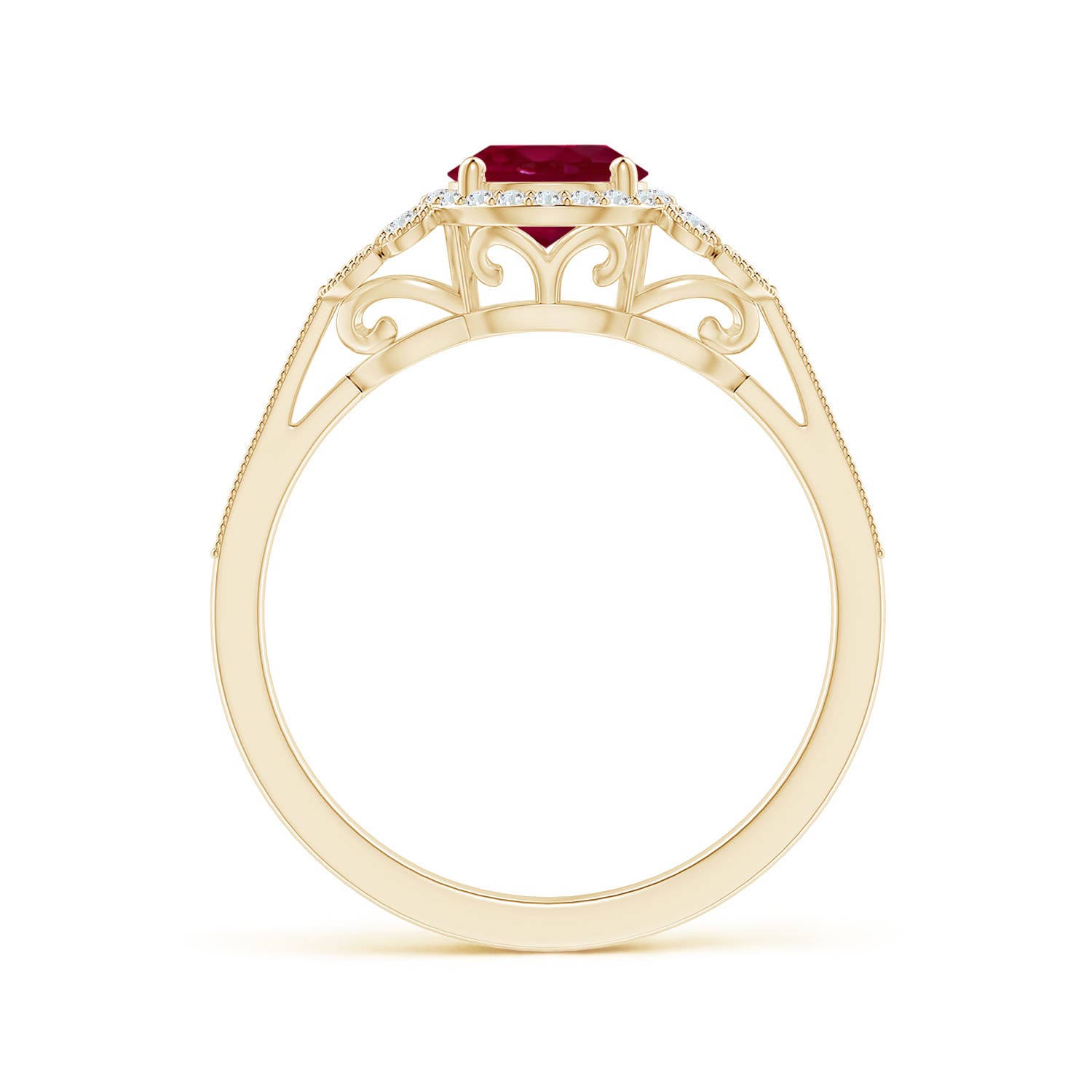 A - Ruby / 1.25 CT / 14 KT Yellow Gold