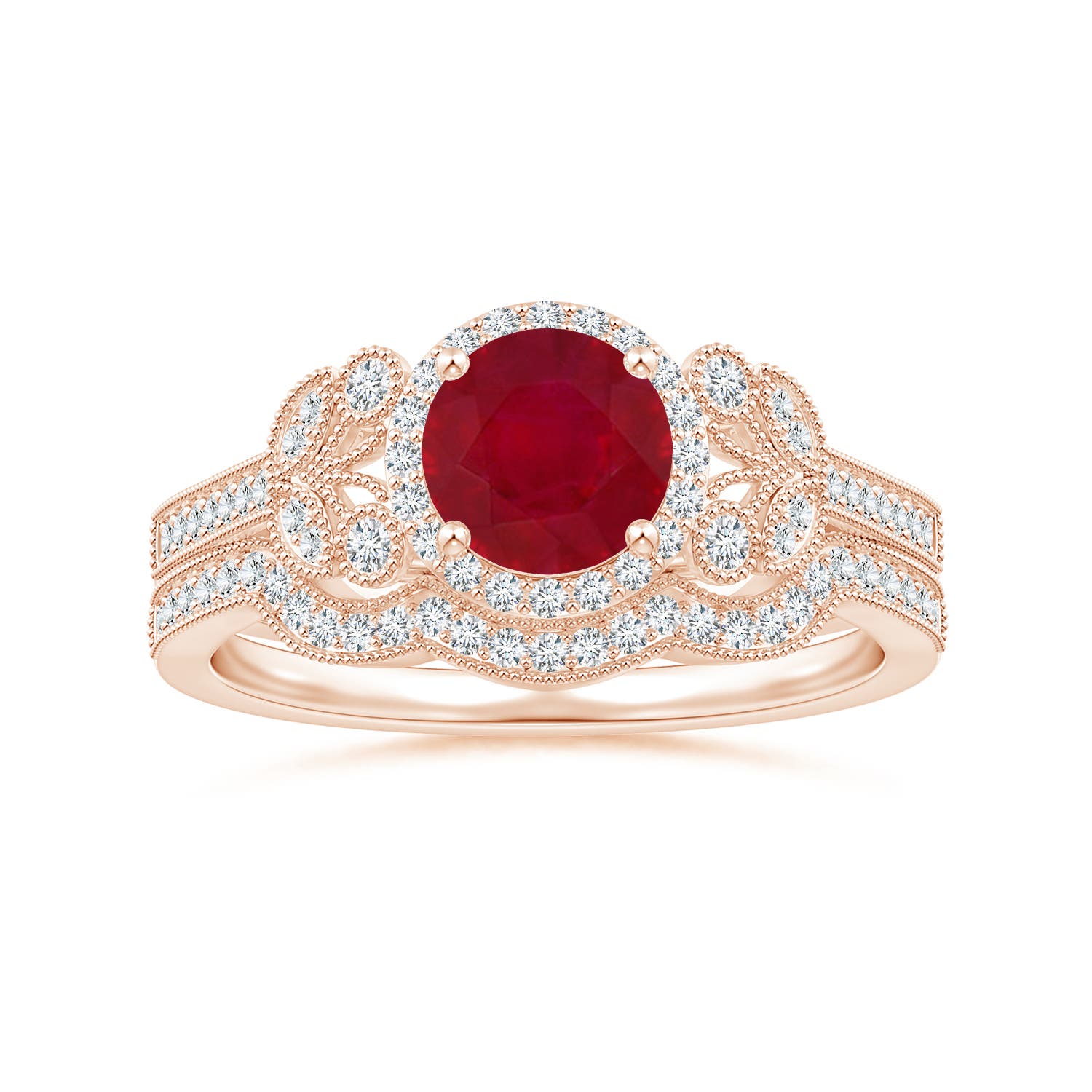 AA - Ruby / 1.25 CT / 14 KT Rose Gold