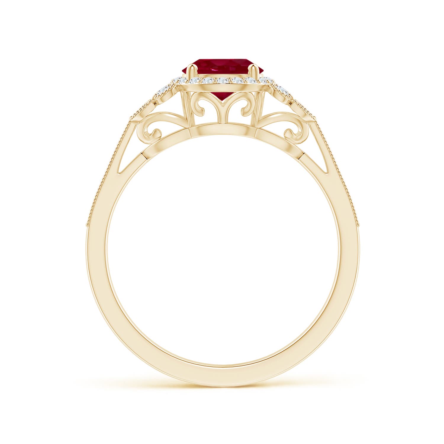 AA - Ruby / 1.25 CT / 14 KT Yellow Gold