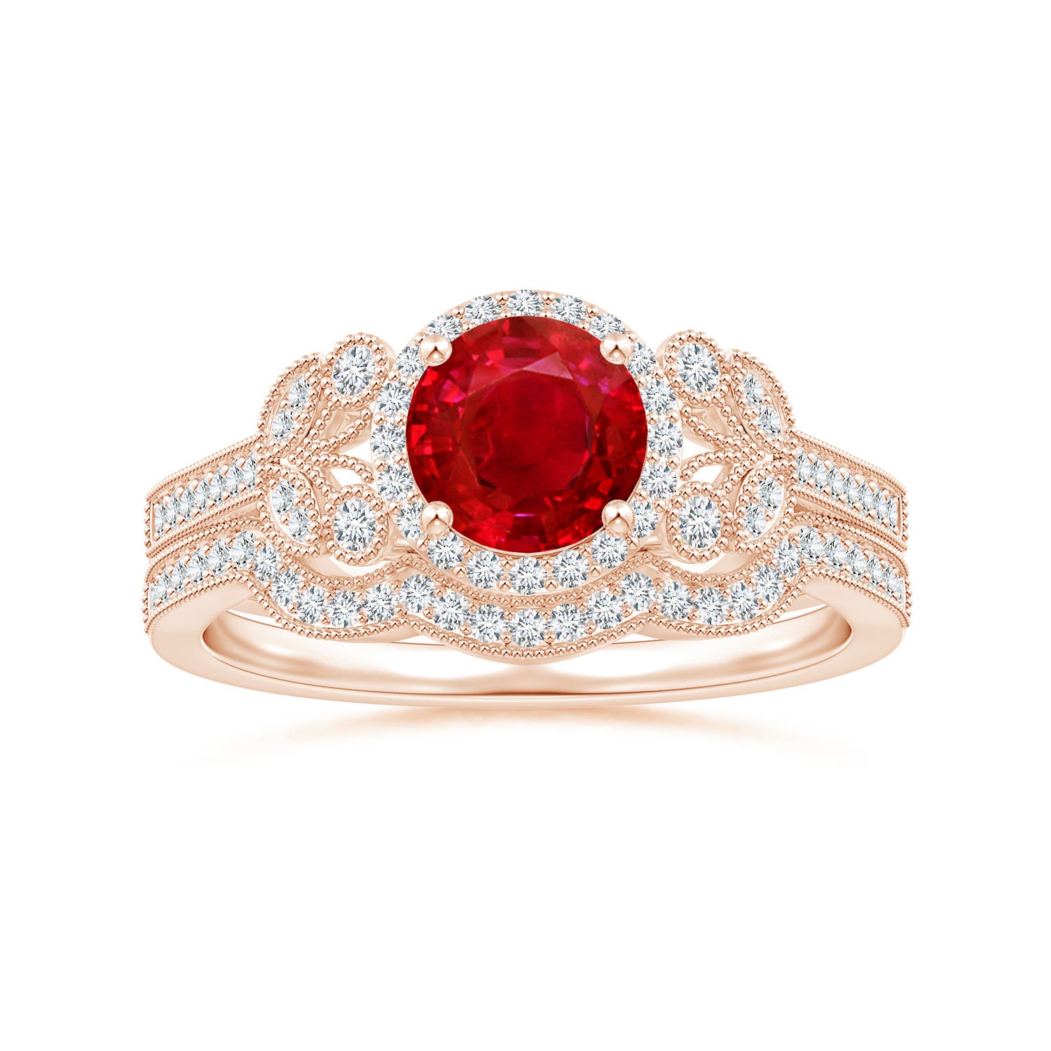 AAA - Ruby / 1.25 CT / 14 KT Rose Gold