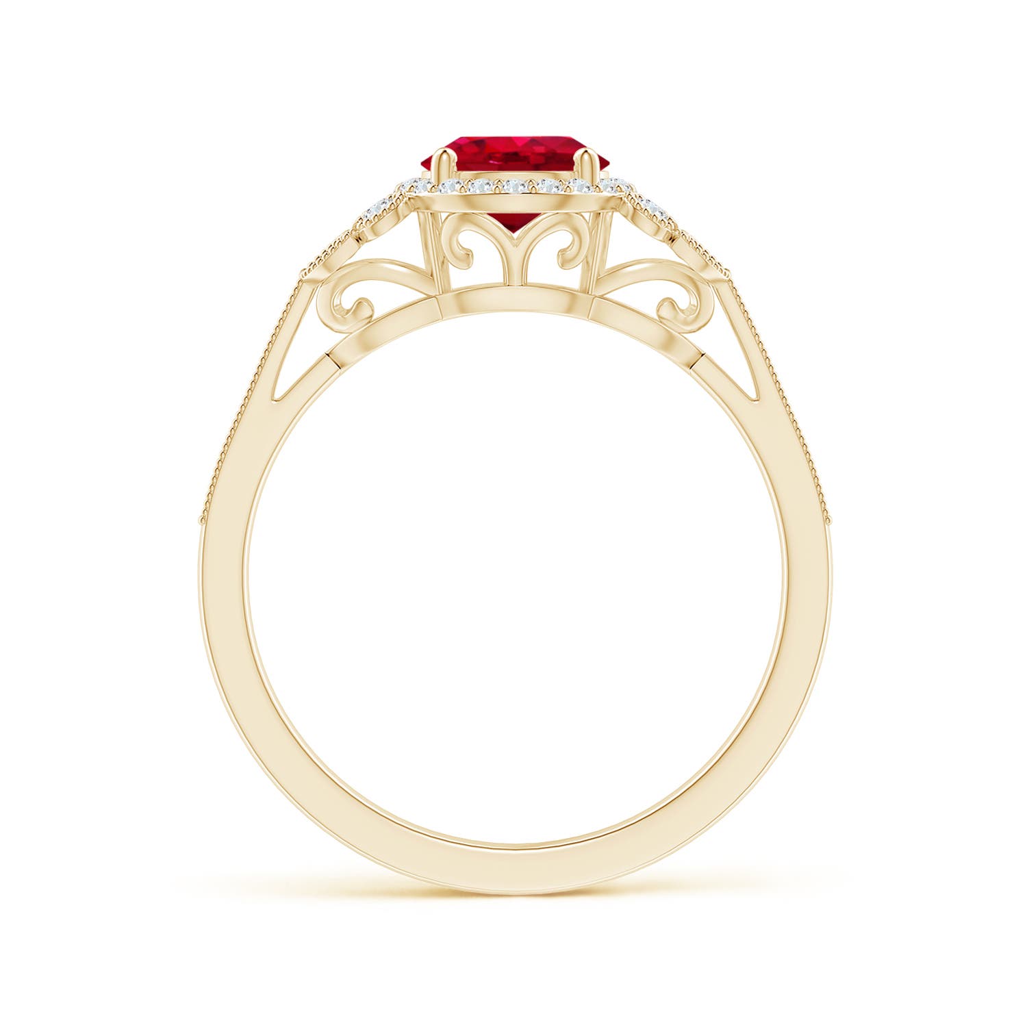 AAA - Ruby / 1.25 CT / 14 KT Yellow Gold