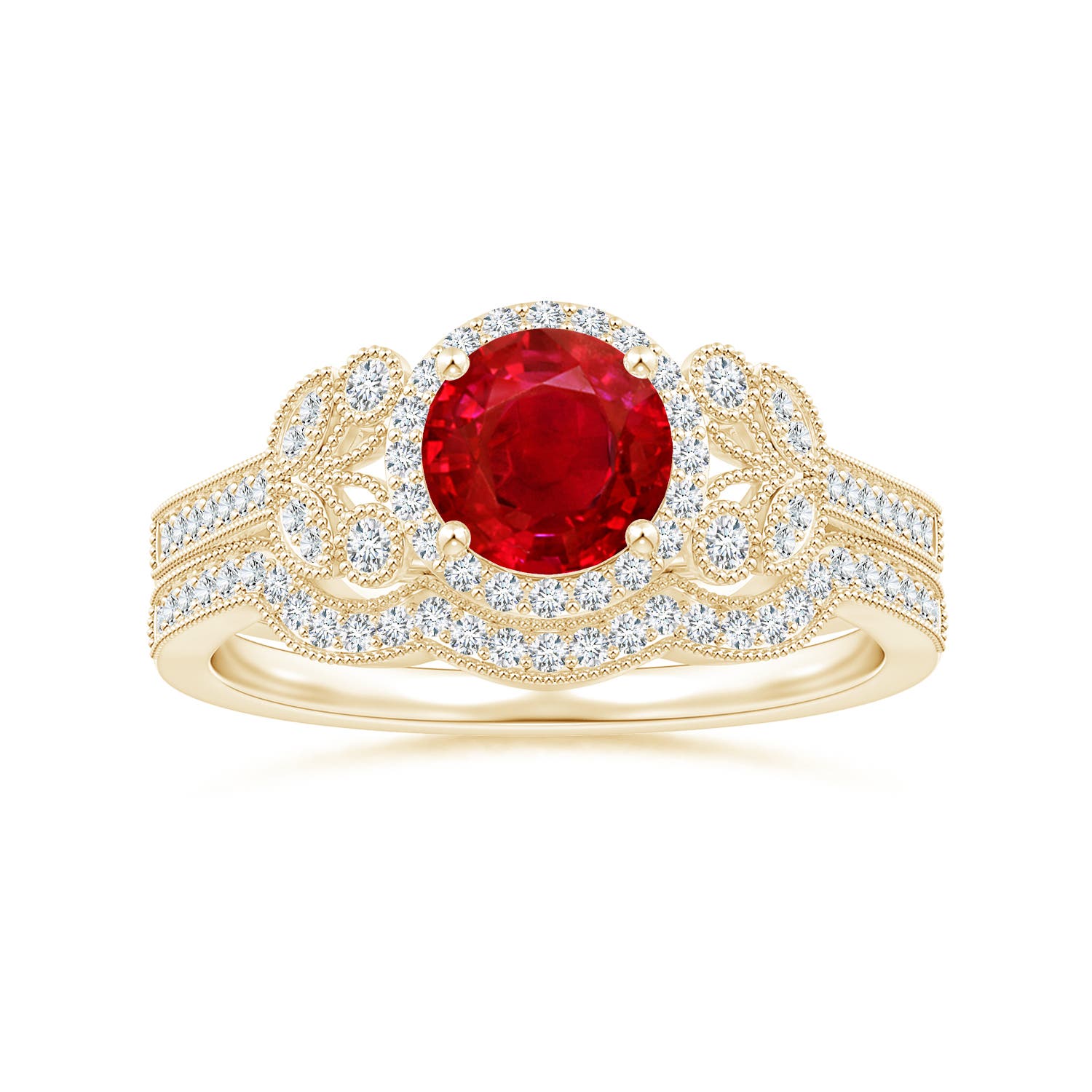 AAA - Ruby / 1.25 CT / 14 KT Yellow Gold