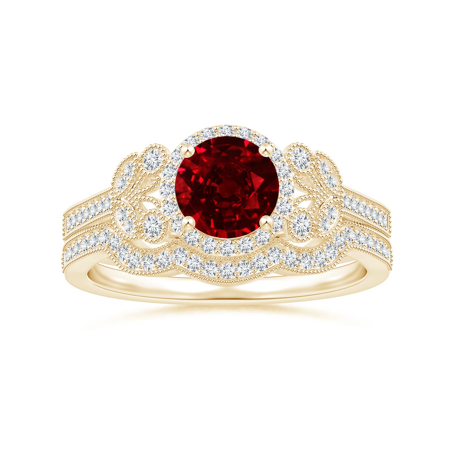 AAAA - Ruby / 1.25 CT / 14 KT Yellow Gold