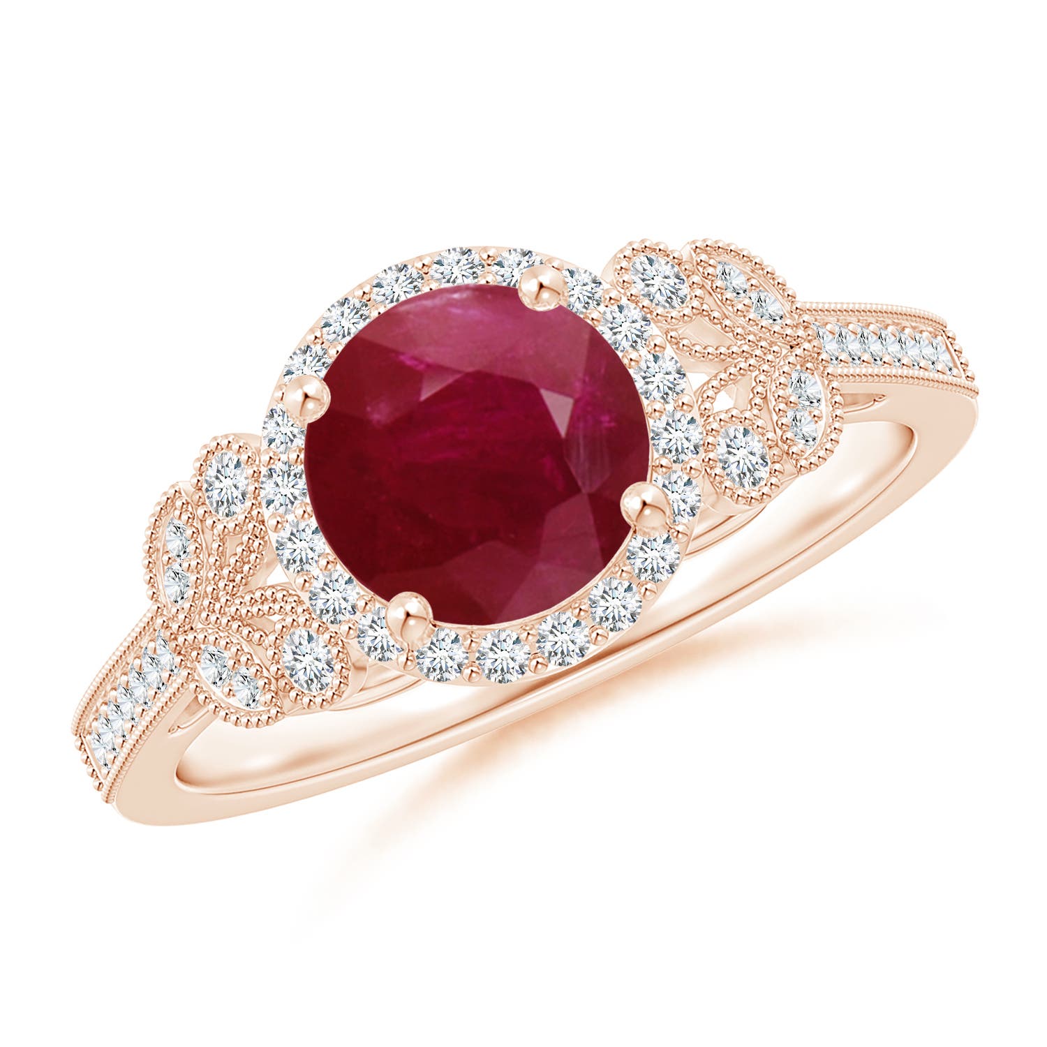 A - Ruby / 1.71 CT / 14 KT Rose Gold