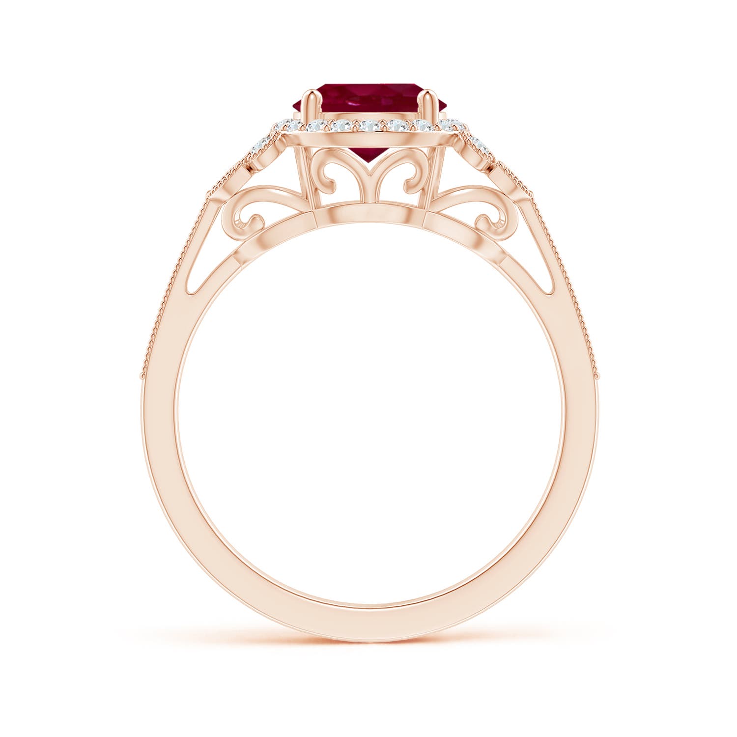 A - Ruby / 1.71 CT / 14 KT Rose Gold