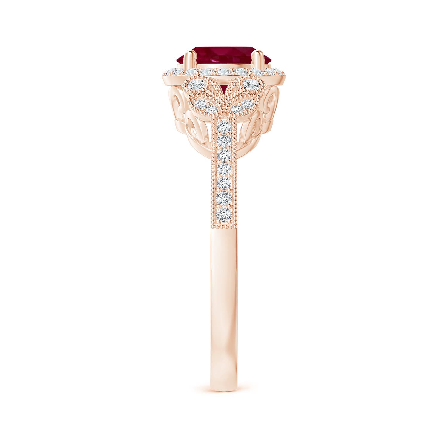 A - Ruby / 1.71 CT / 14 KT Rose Gold