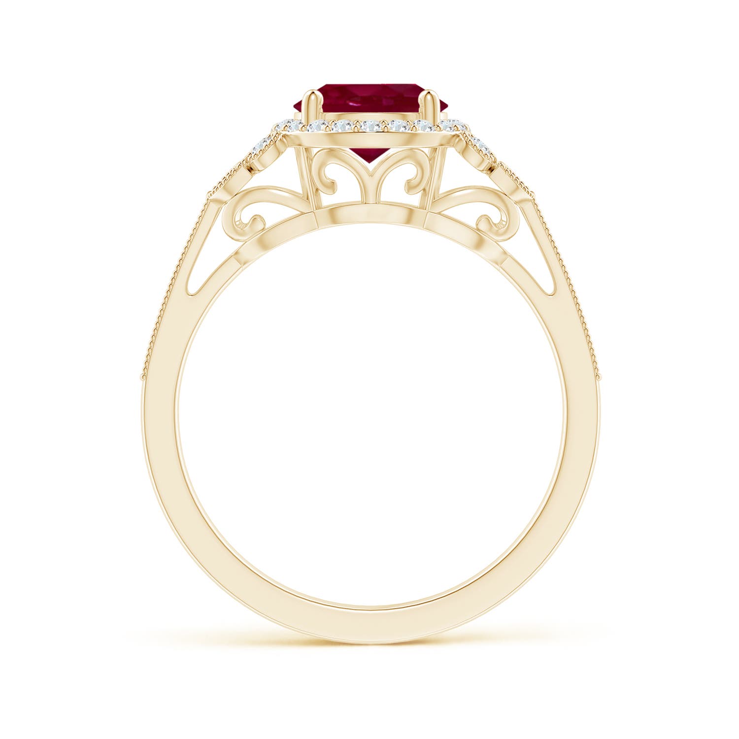 A - Ruby / 1.71 CT / 14 KT Yellow Gold