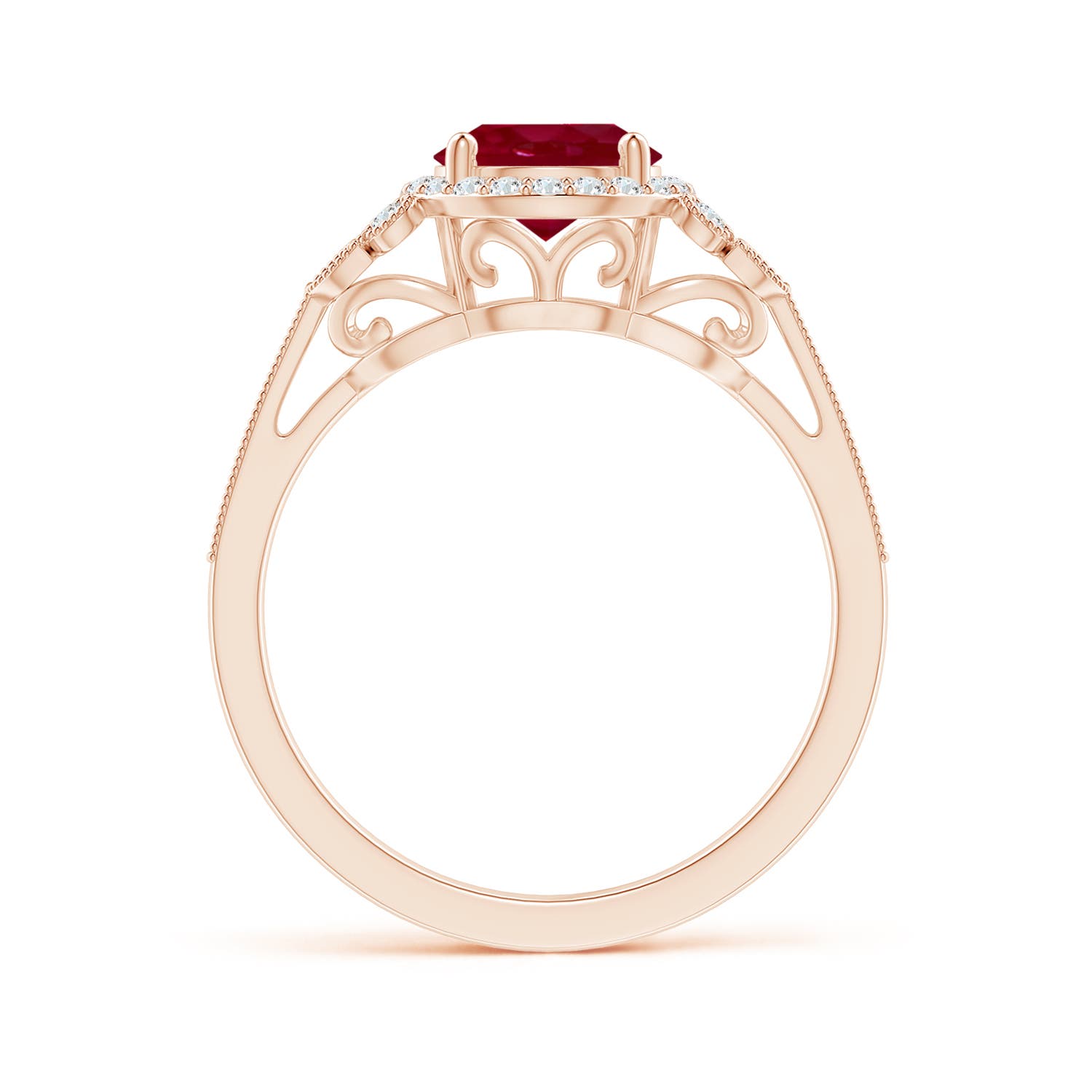 AA - Ruby / 1.71 CT / 14 KT Rose Gold