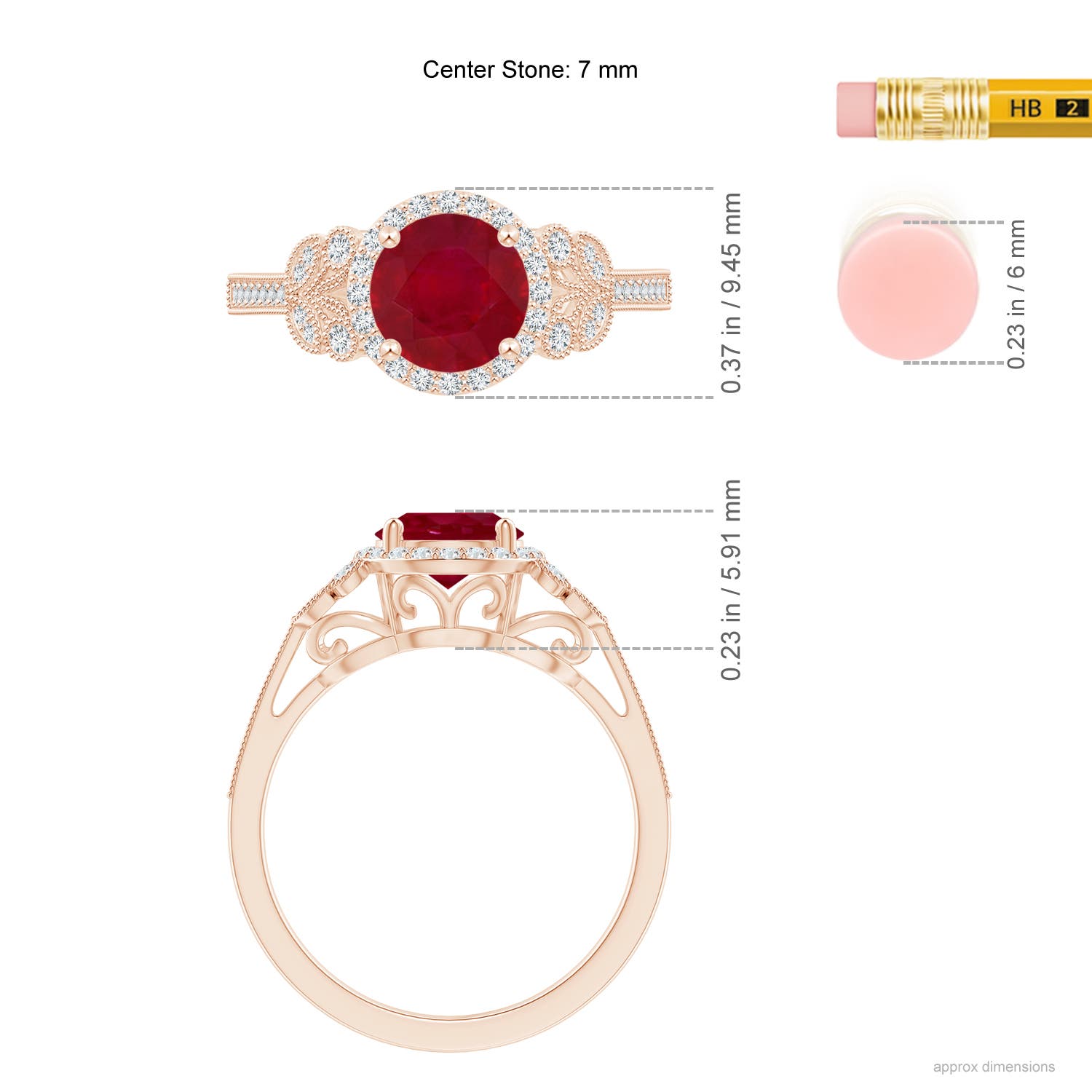 AA - Ruby / 1.71 CT / 14 KT Rose Gold