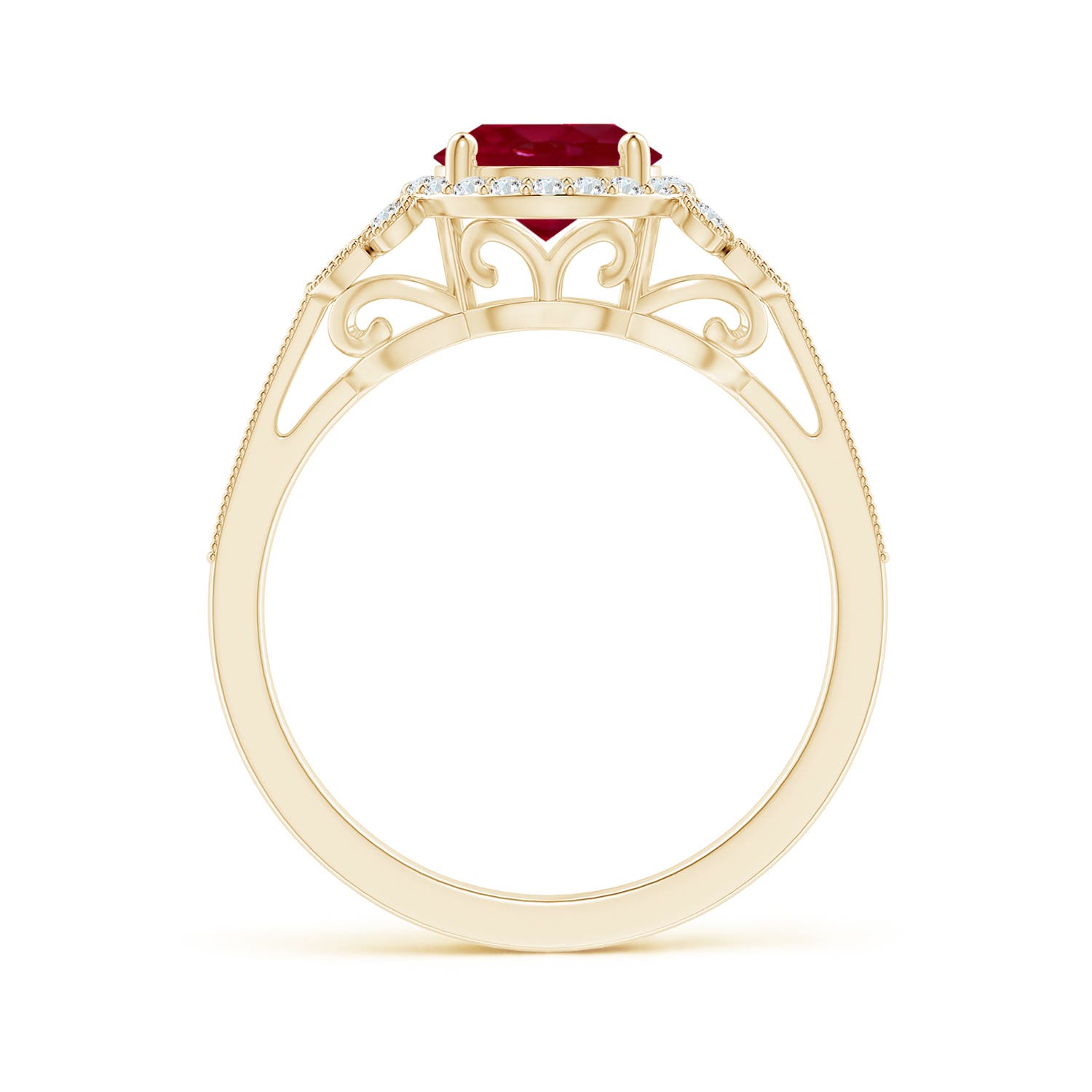 AA - Ruby / 1.71 CT / 14 KT Yellow Gold