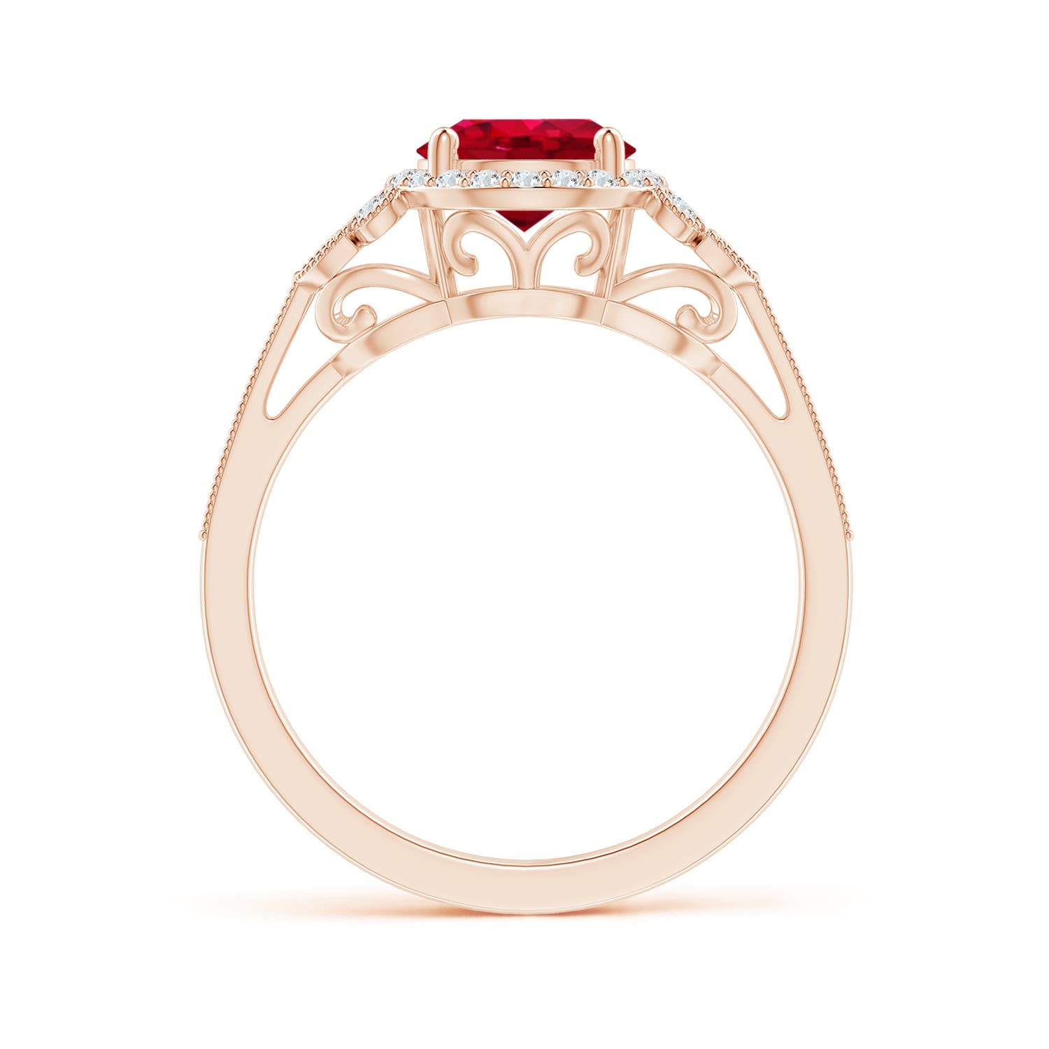 AAA - Ruby / 1.71 CT / 14 KT Rose Gold