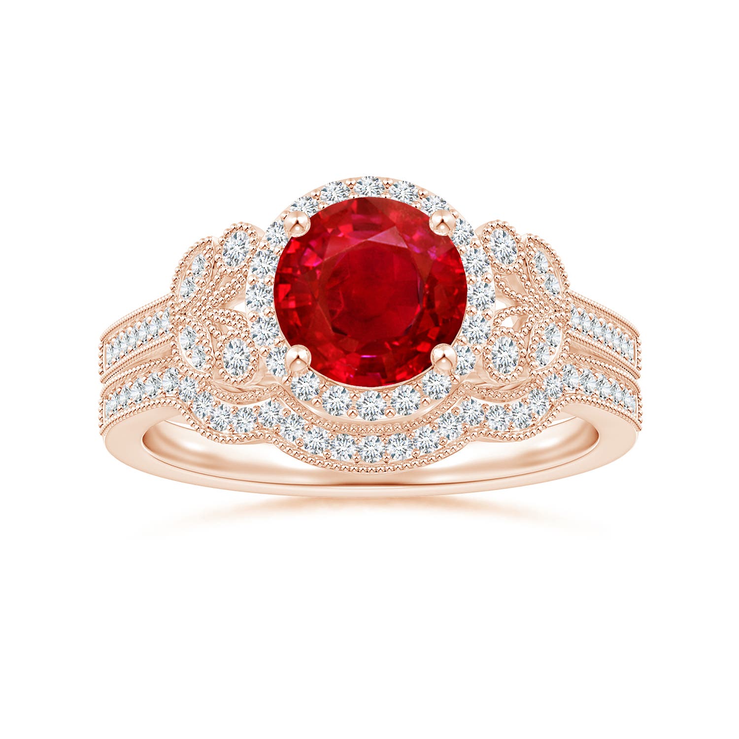 AAA - Ruby / 1.71 CT / 14 KT Rose Gold