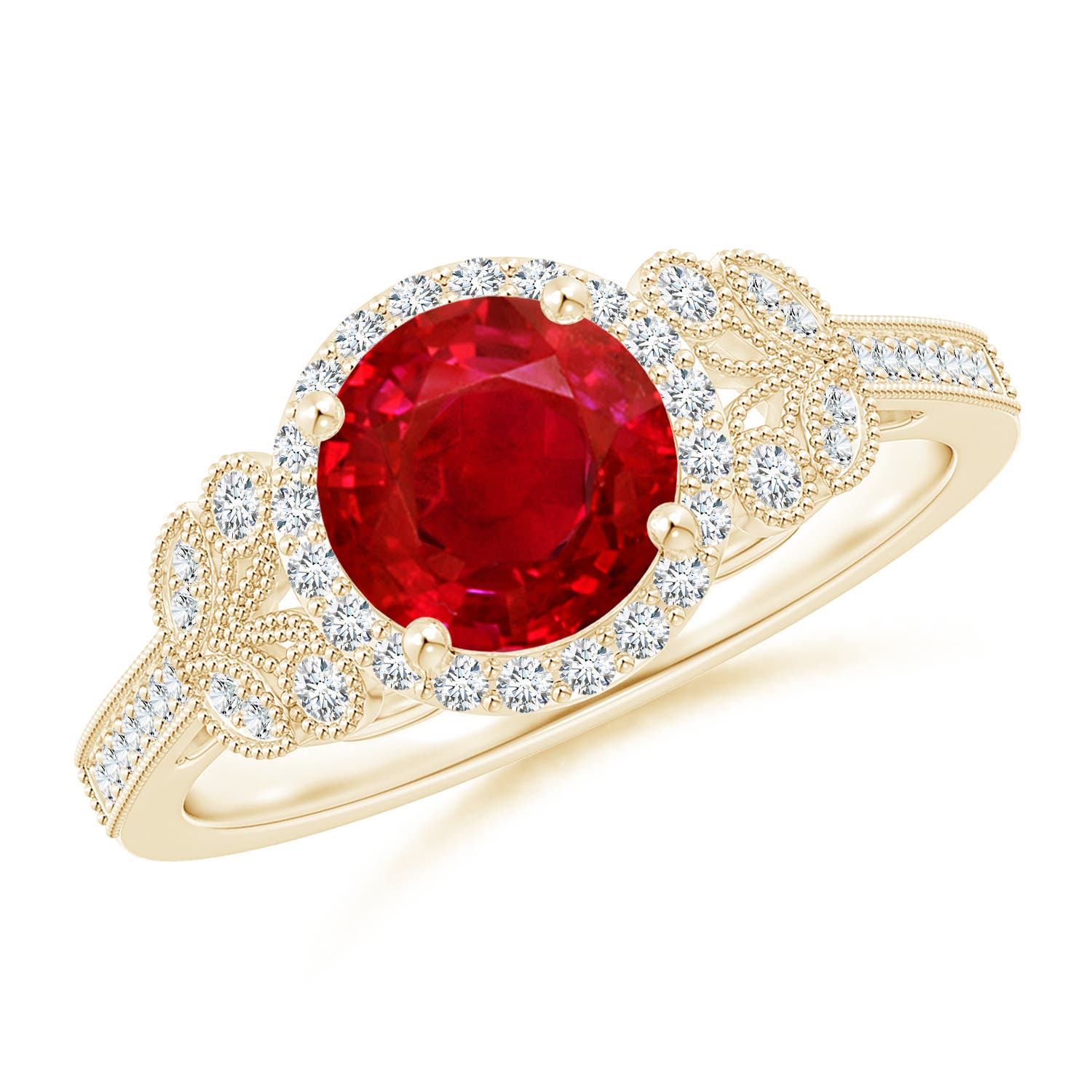 AAA - Ruby / 1.71 CT / 14 KT Yellow Gold