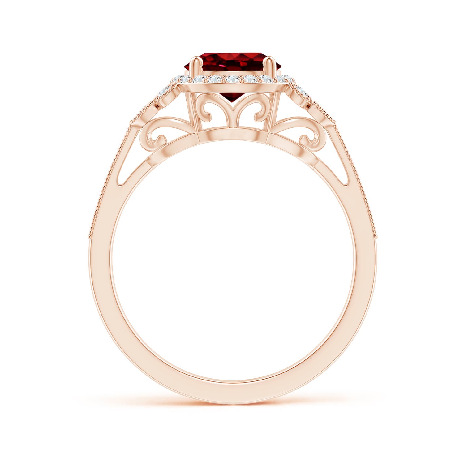 AAAA - Ruby / 1.71 CT / 14 KT Rose Gold