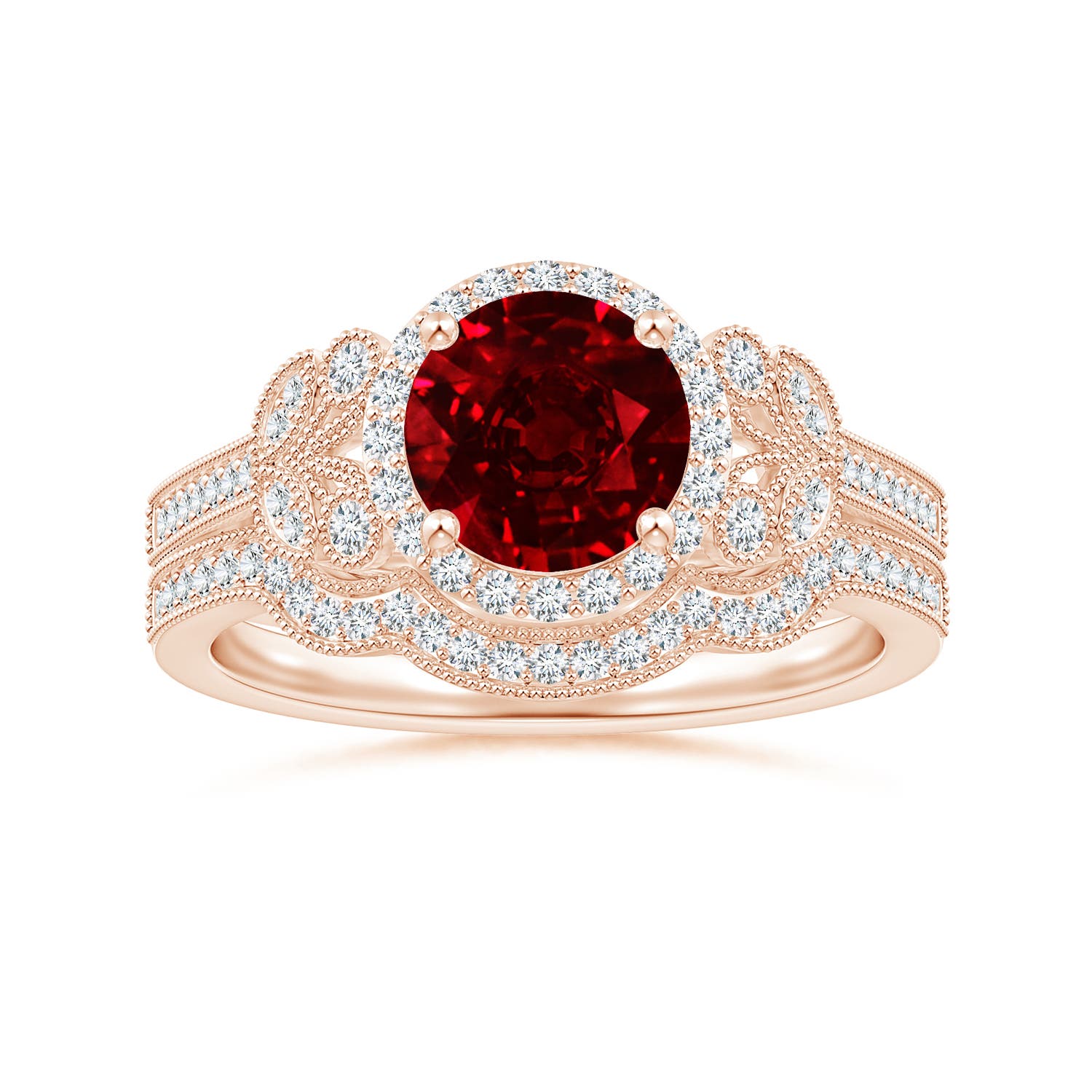 AAAA - Ruby / 1.71 CT / 14 KT Rose Gold