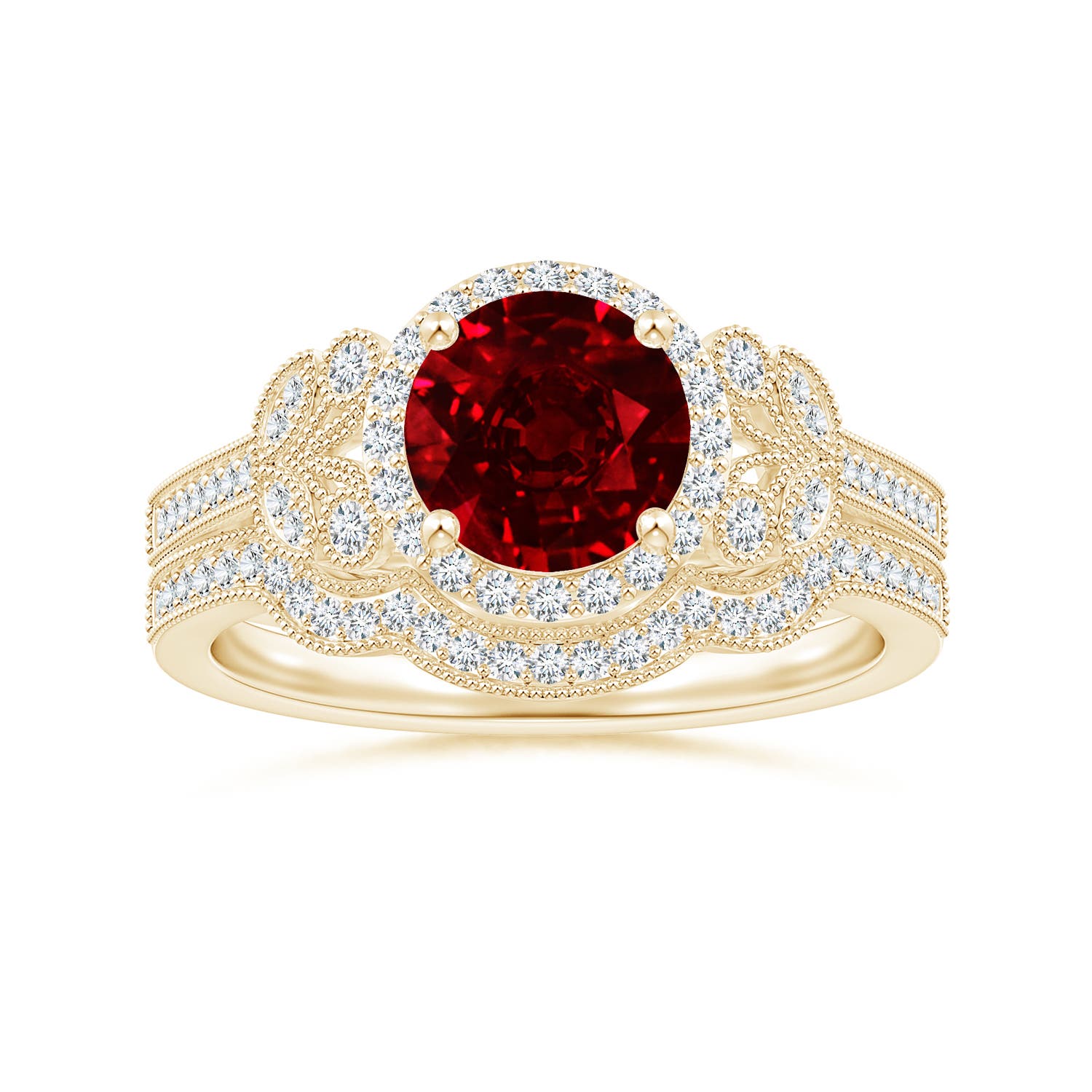 AAAA - Ruby / 1.71 CT / 14 KT Yellow Gold