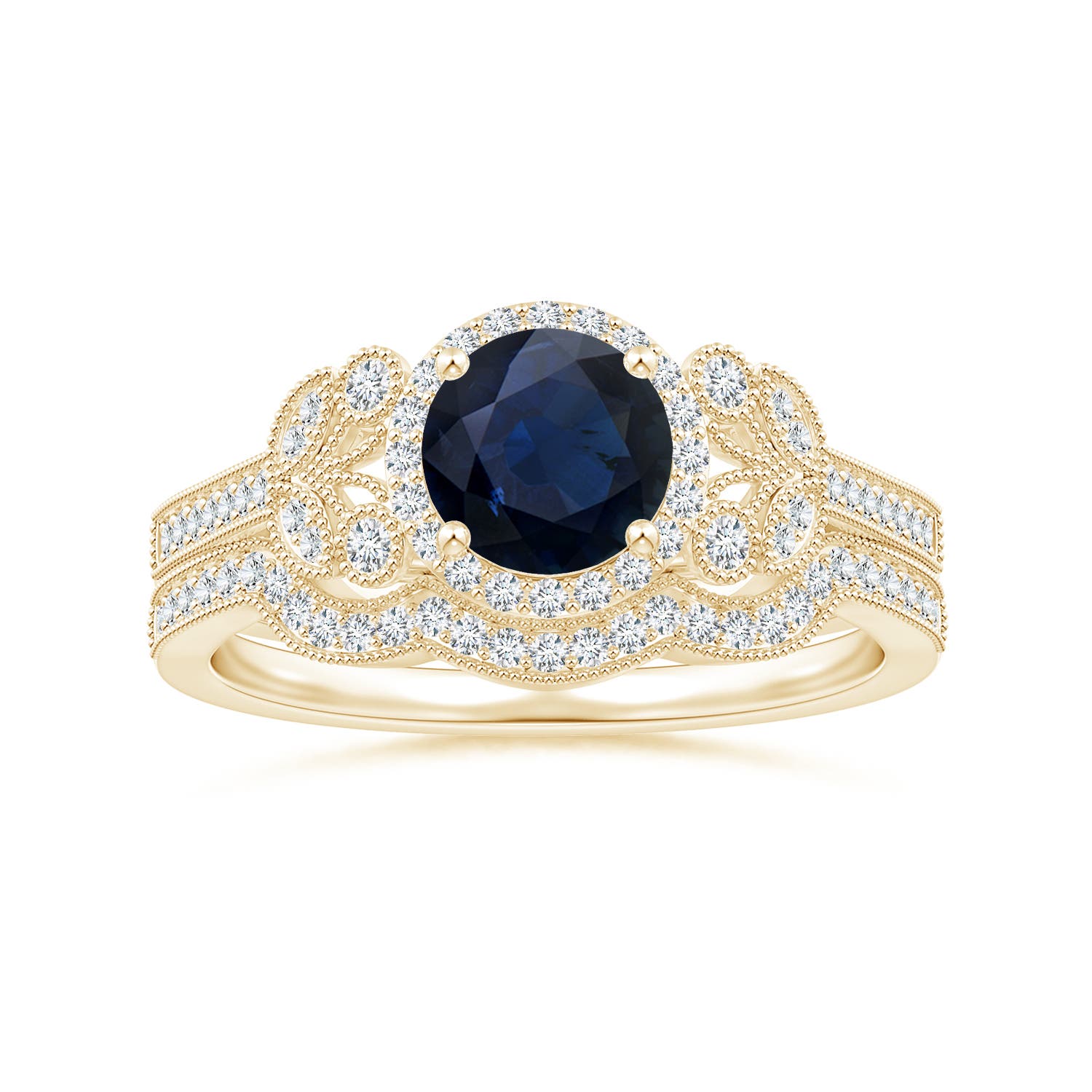 A - Blue Sapphire / 1.25 CT / 14 KT Yellow Gold