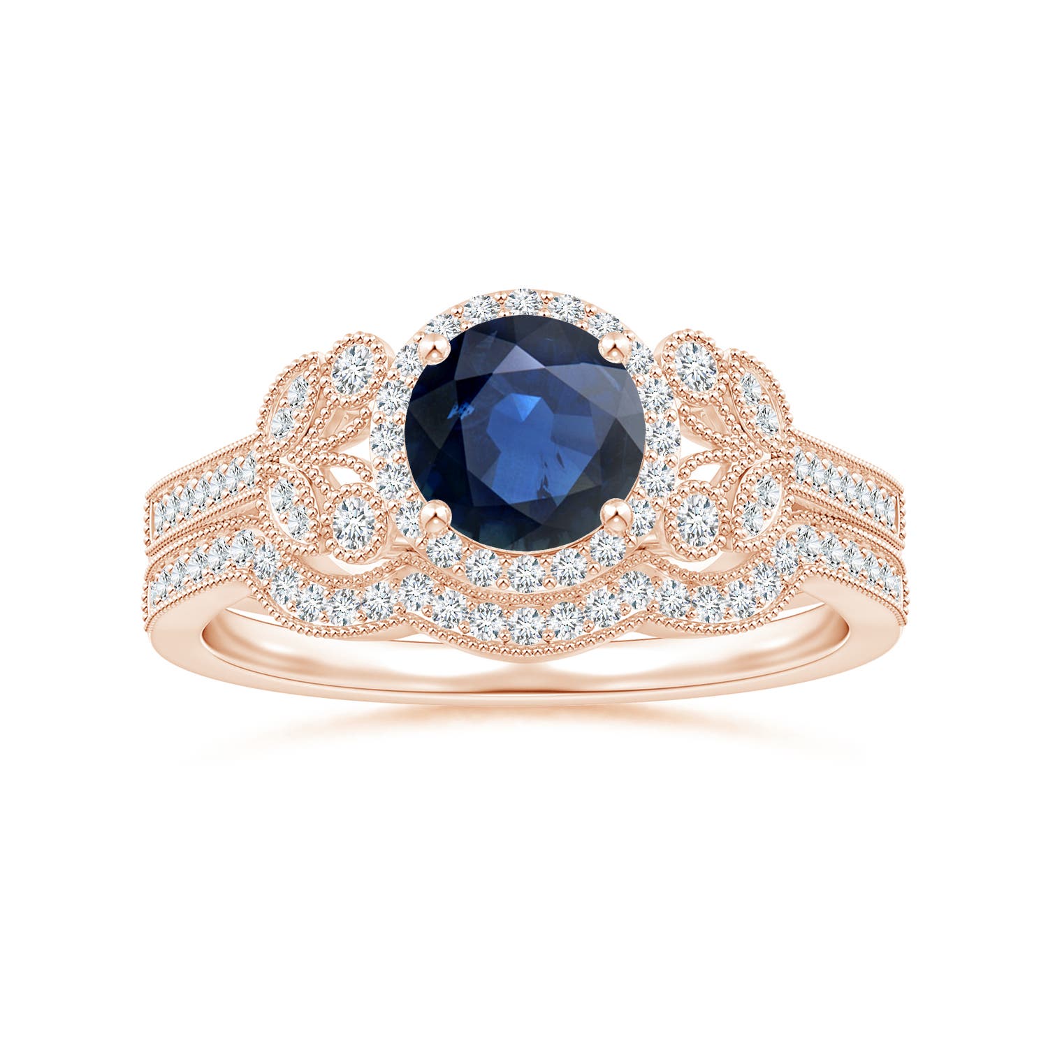 AA - Blue Sapphire / 1.25 CT / 14 KT Rose Gold