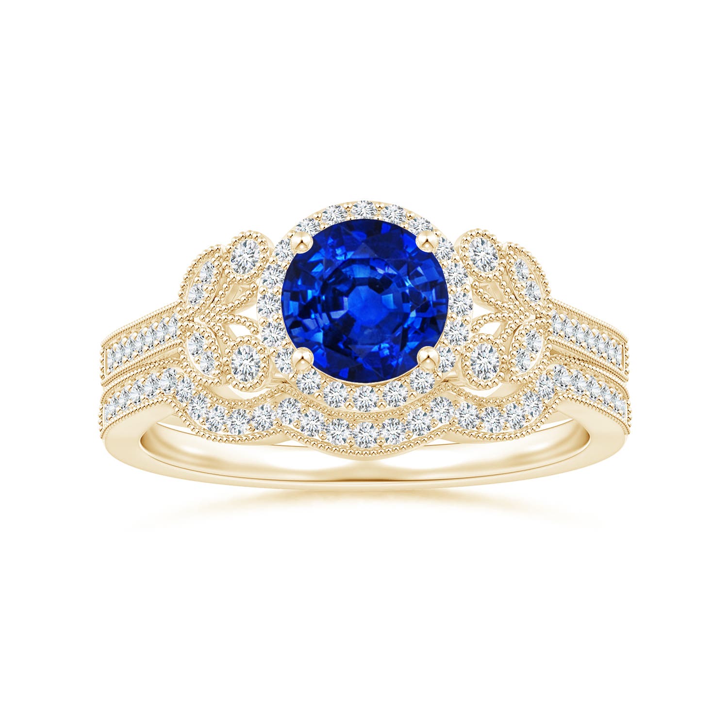 AAAA - Blue Sapphire / 1.25 CT / 14 KT Yellow Gold