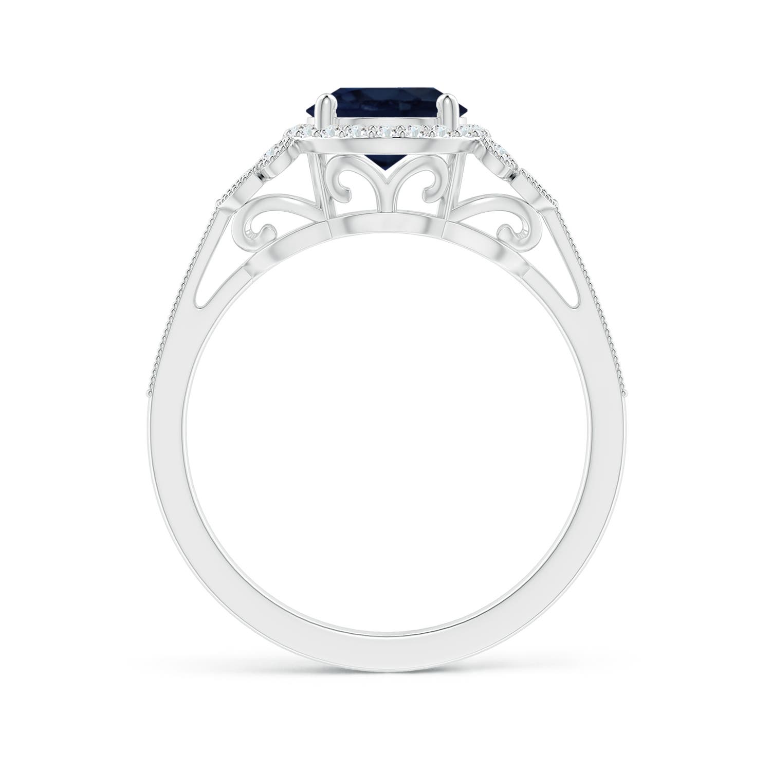 A - Blue Sapphire / 1.91 CT / 14 KT White Gold