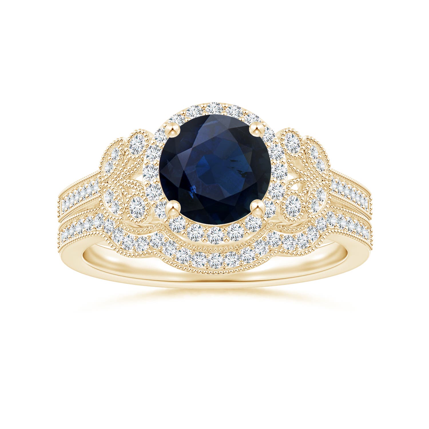 A - Blue Sapphire / 1.91 CT / 14 KT Yellow Gold