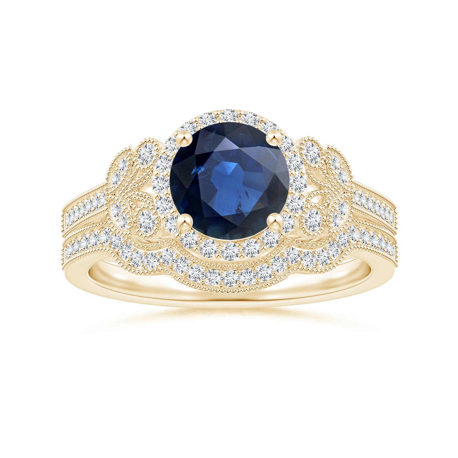 AA - Blue Sapphire / 1.91 CT / 14 KT Yellow Gold