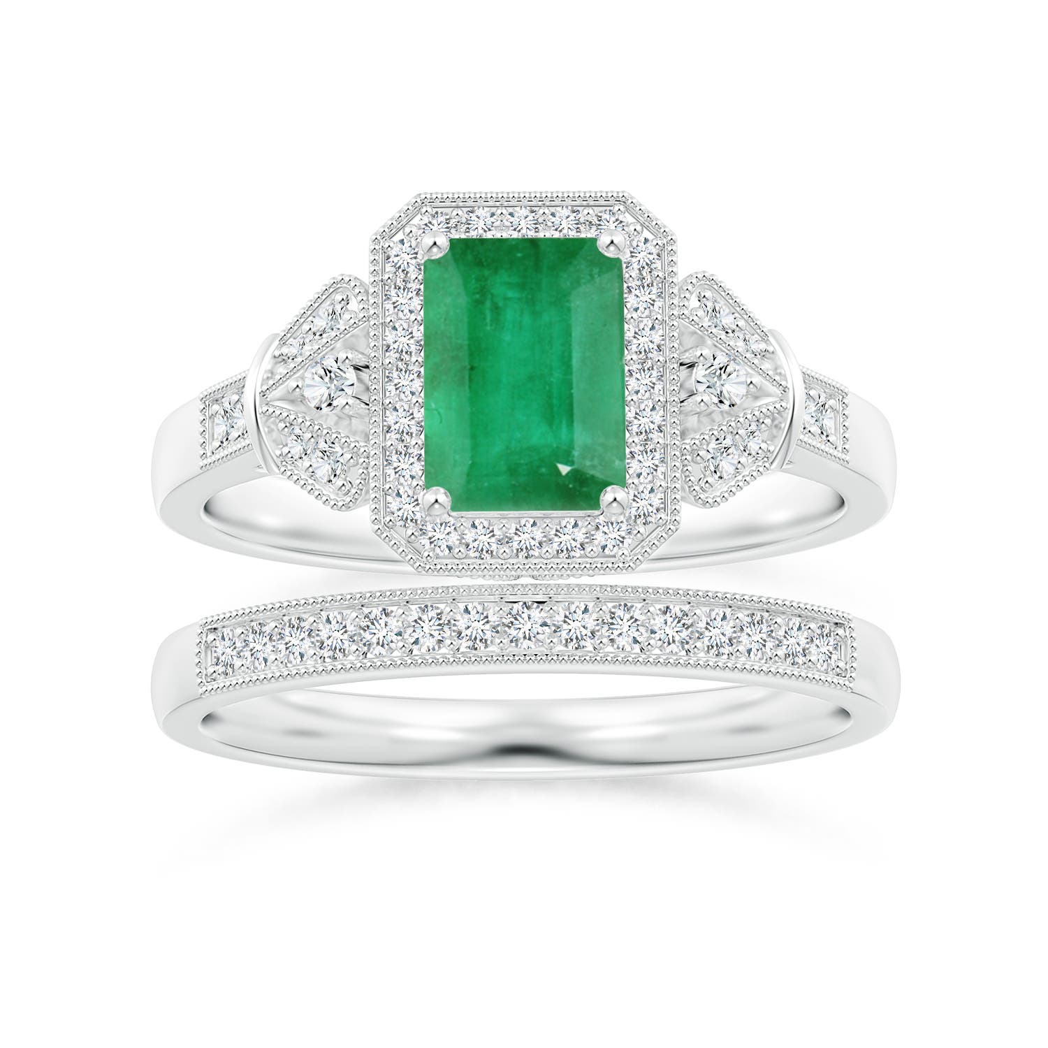 A - Emerald / 1.26 CT / 14 KT White Gold