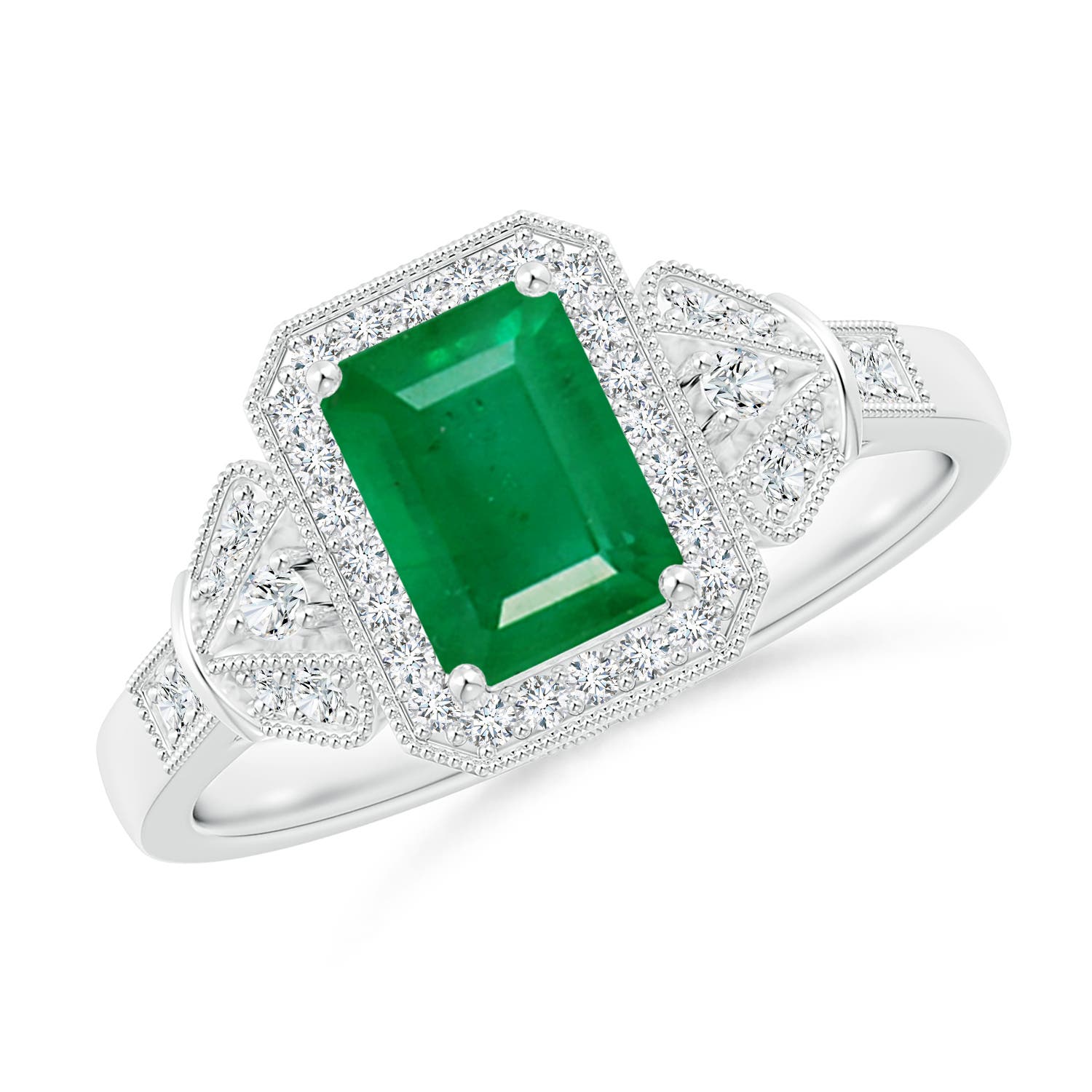 AA - Emerald / 1.26 CT / 14 KT White Gold