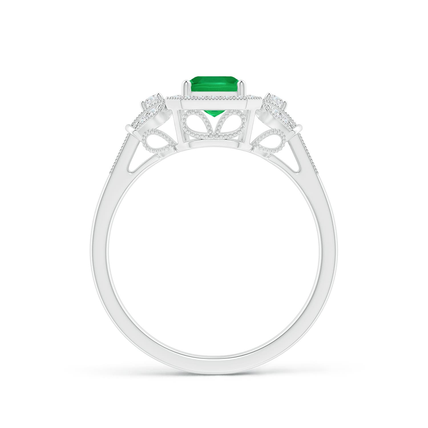 AA - Emerald / 1.26 CT / 14 KT White Gold