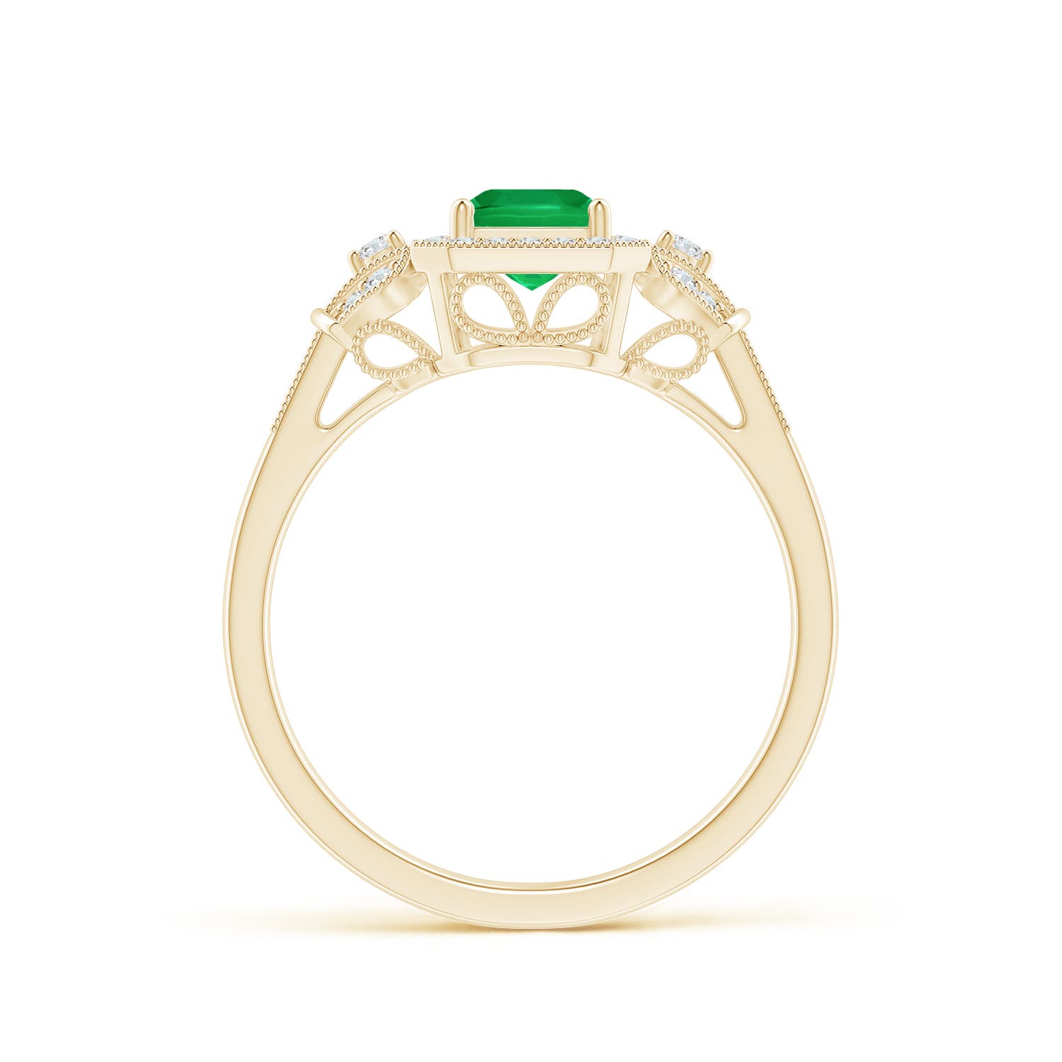 AA - Emerald / 1.26 CT / 14 KT Yellow Gold