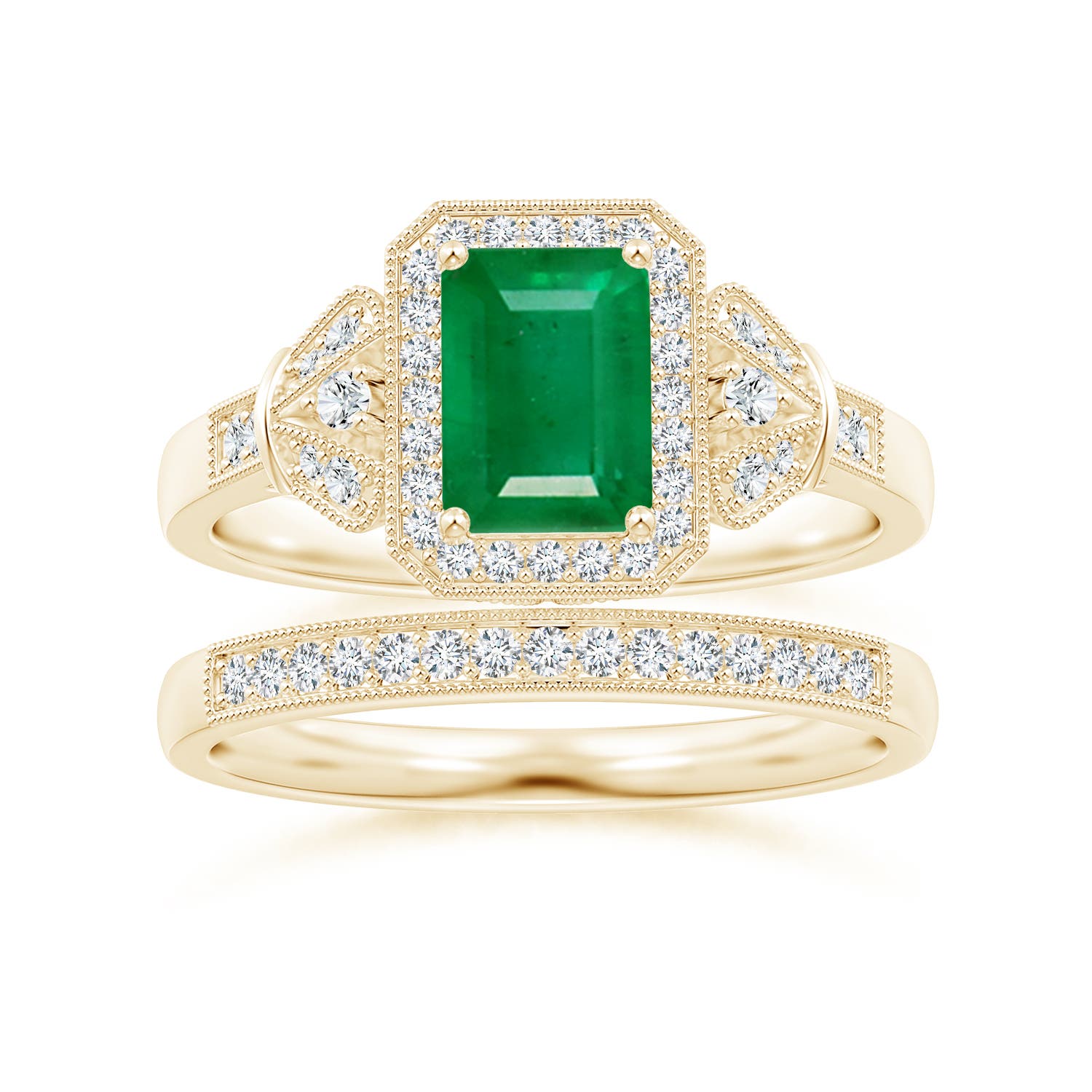 AA - Emerald / 1.26 CT / 14 KT Yellow Gold