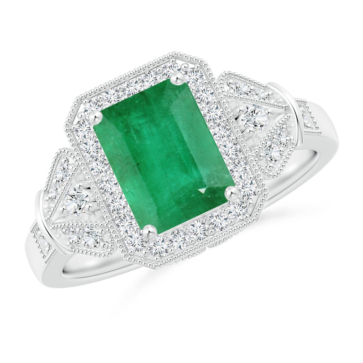 A - Emerald / 1.83 CT / 14 KT White Gold