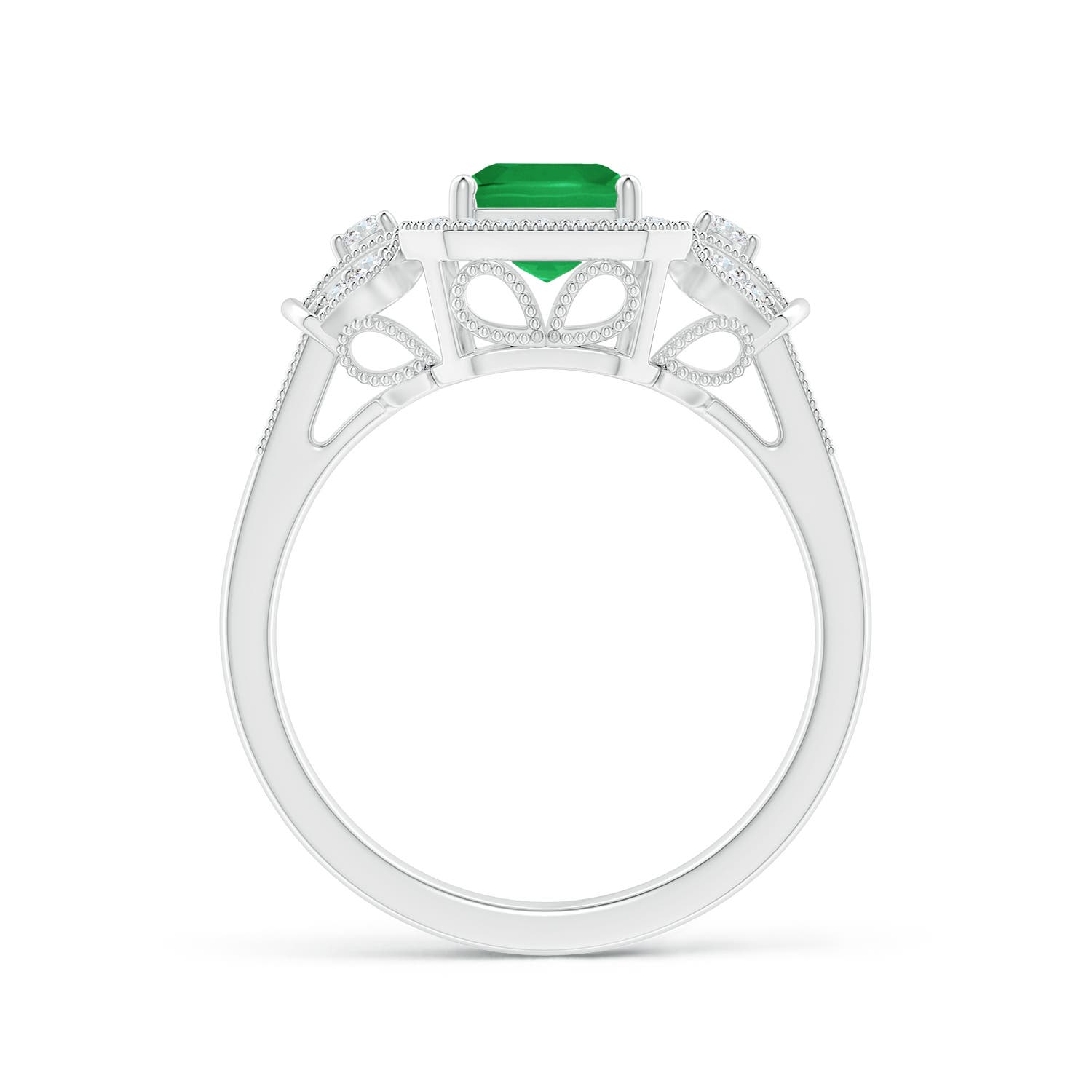 A - Emerald / 1.83 CT / 14 KT White Gold