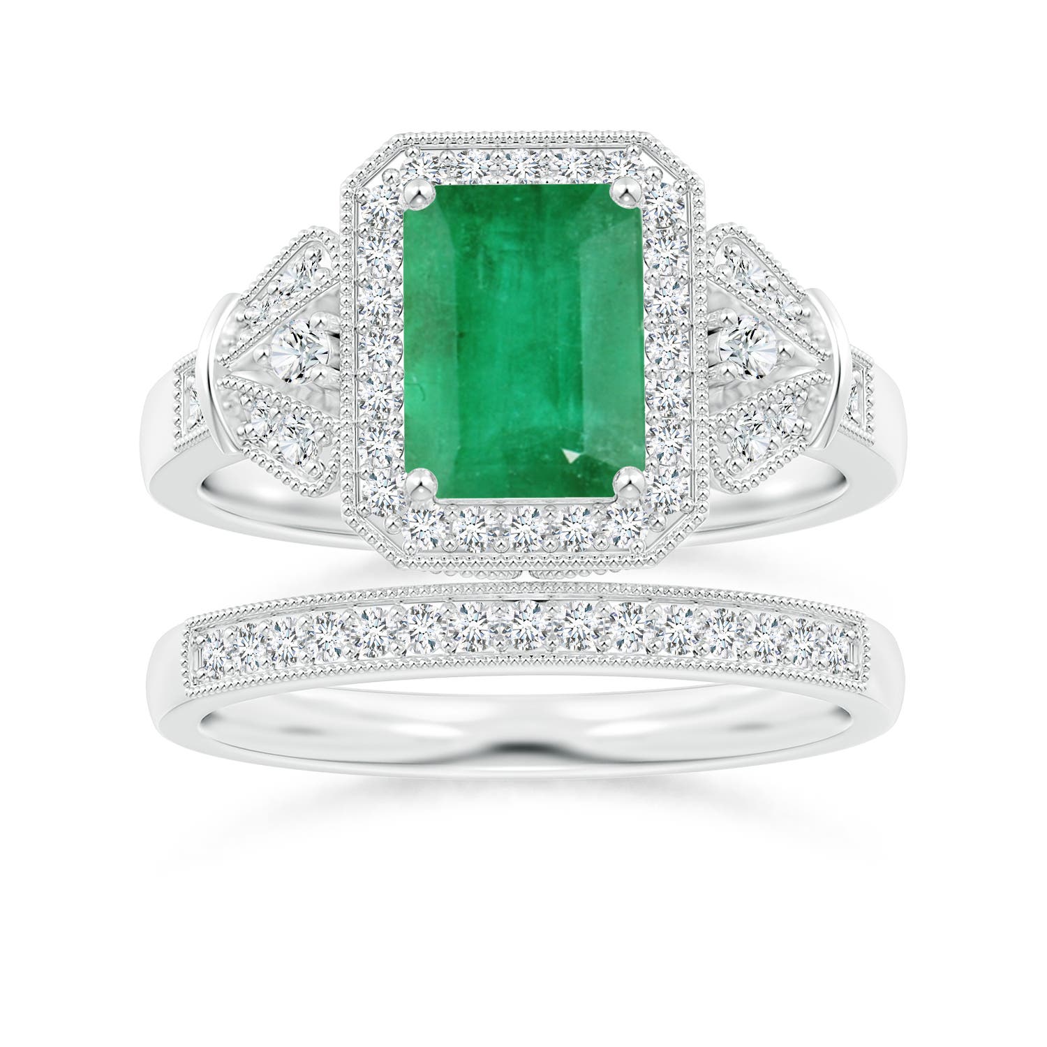 A - Emerald / 1.83 CT / 14 KT White Gold