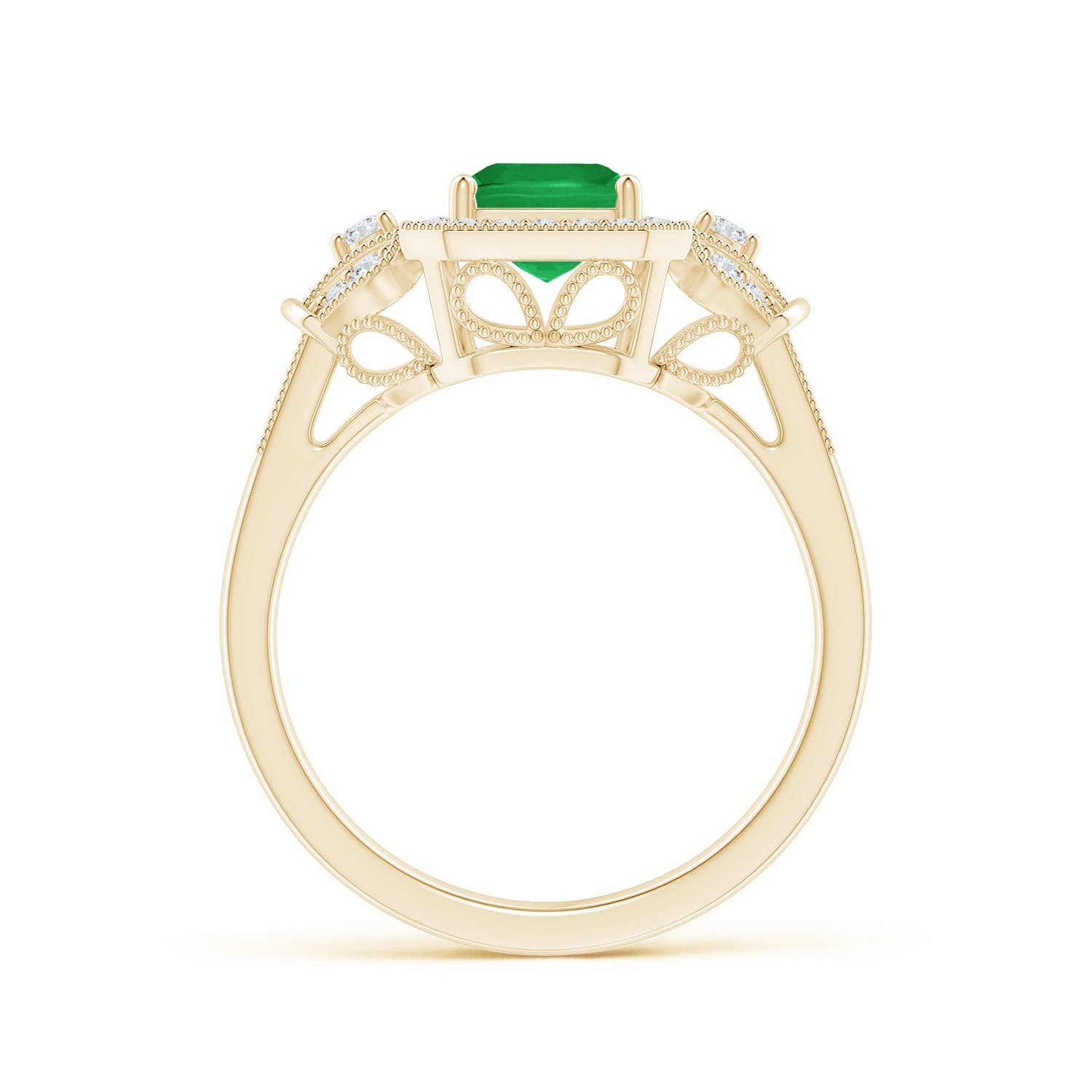 A - Emerald / 1.83 CT / 14 KT Yellow Gold