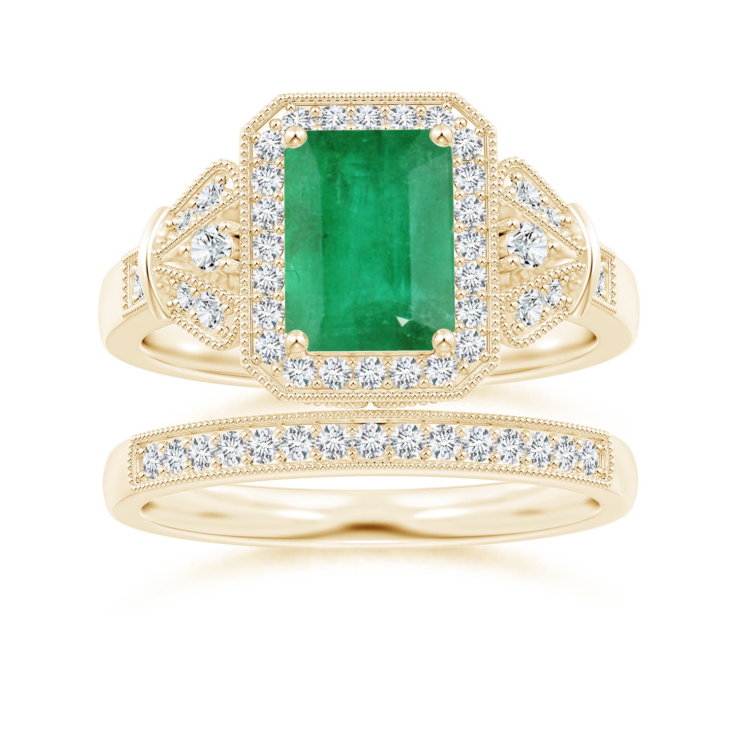 A - Emerald / 1.83 CT / 14 KT Yellow Gold