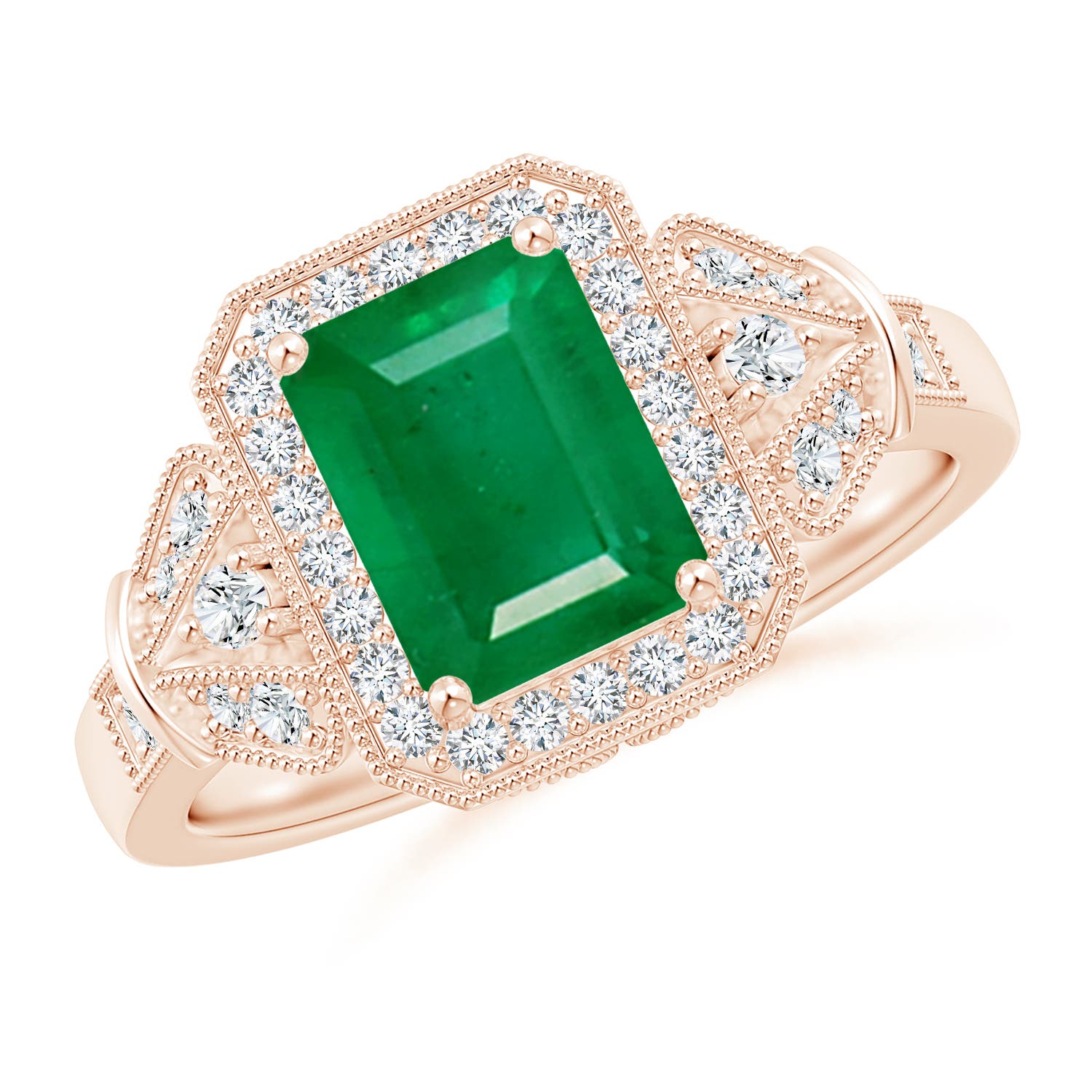 AA - Emerald / 1.83 CT / 14 KT Rose Gold