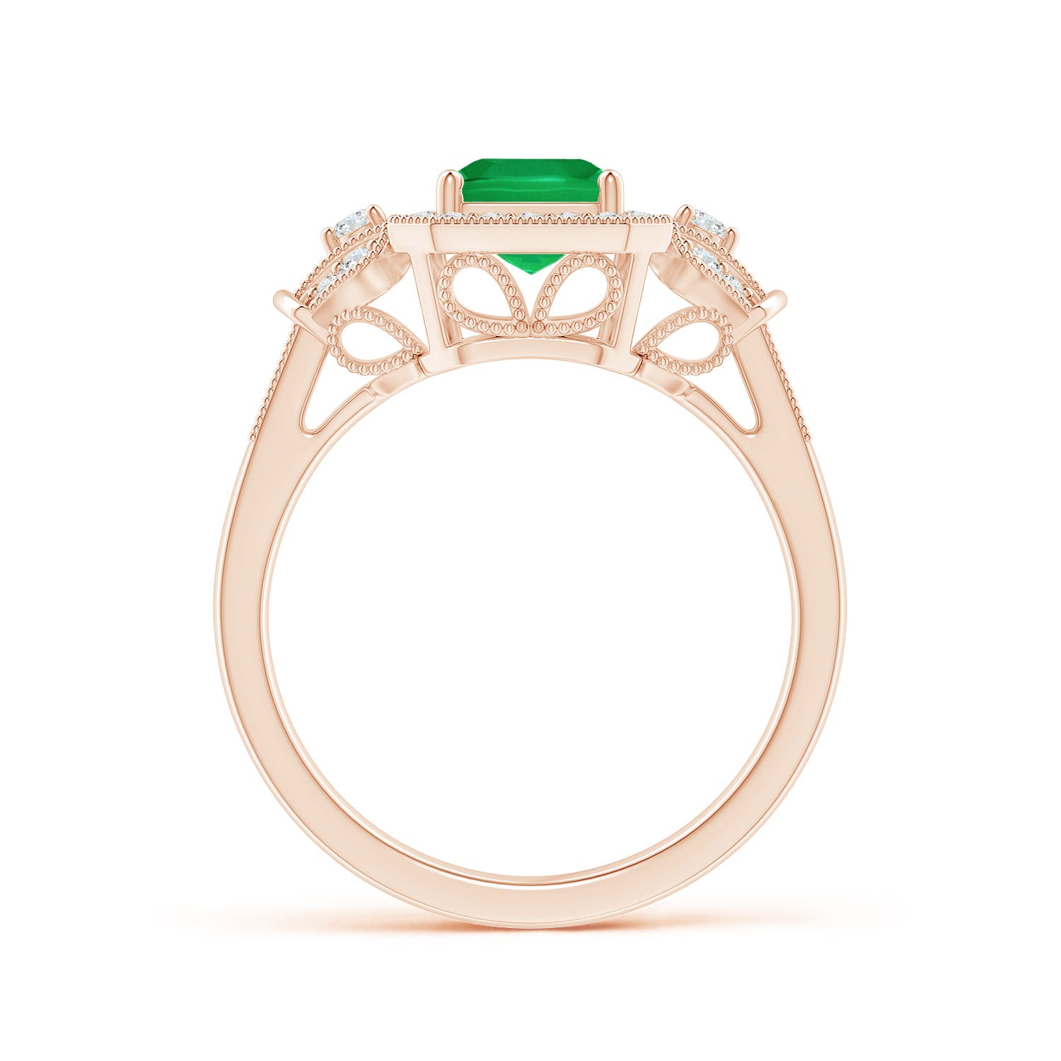 AA - Emerald / 1.83 CT / 14 KT Rose Gold