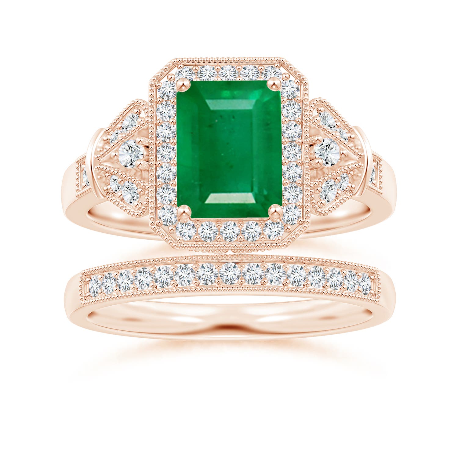 AA - Emerald / 1.83 CT / 14 KT Rose Gold