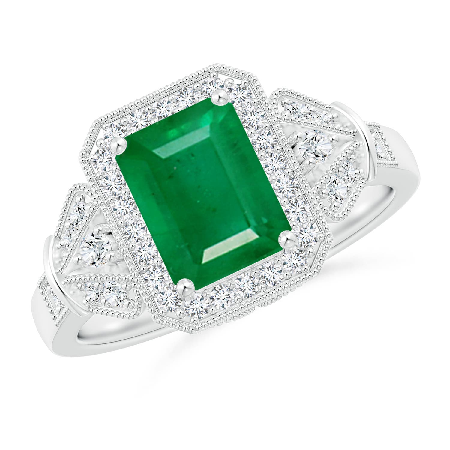 AA - Emerald / 1.83 CT / 14 KT White Gold