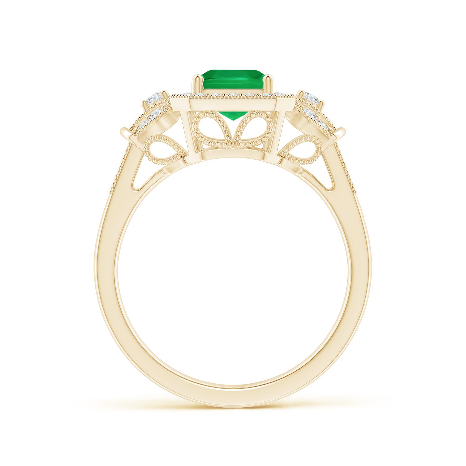 AA - Emerald / 1.83 CT / 14 KT Yellow Gold