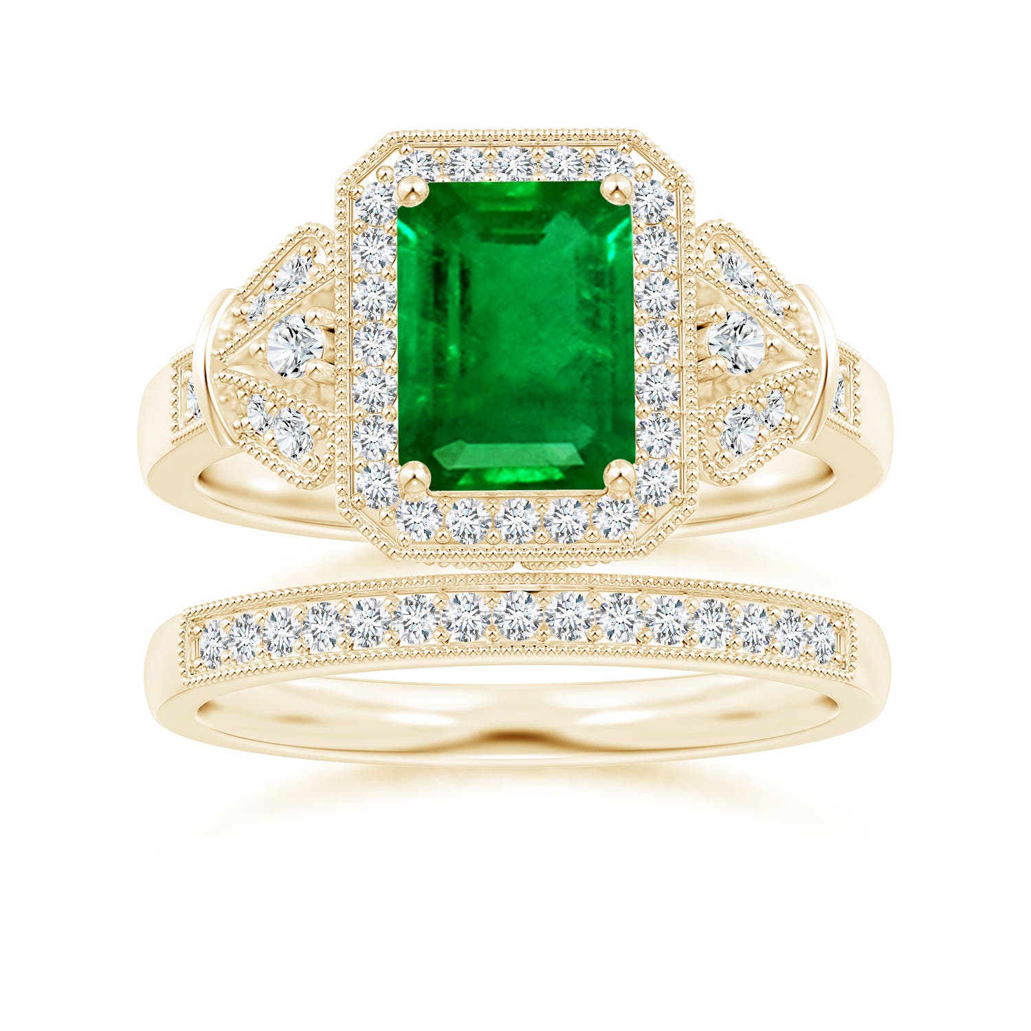 AAAA - Emerald / 1.83 CT / 14 KT Yellow Gold