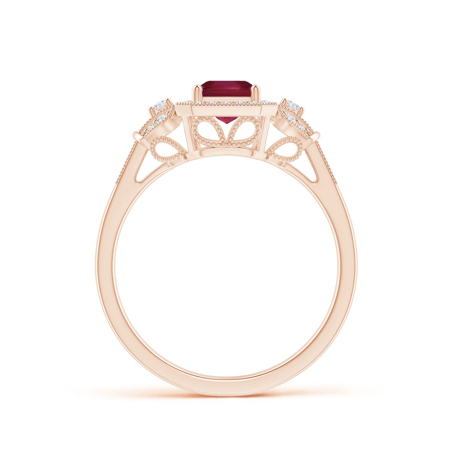 A - Ruby / 1.26 CT / 14 KT Rose Gold