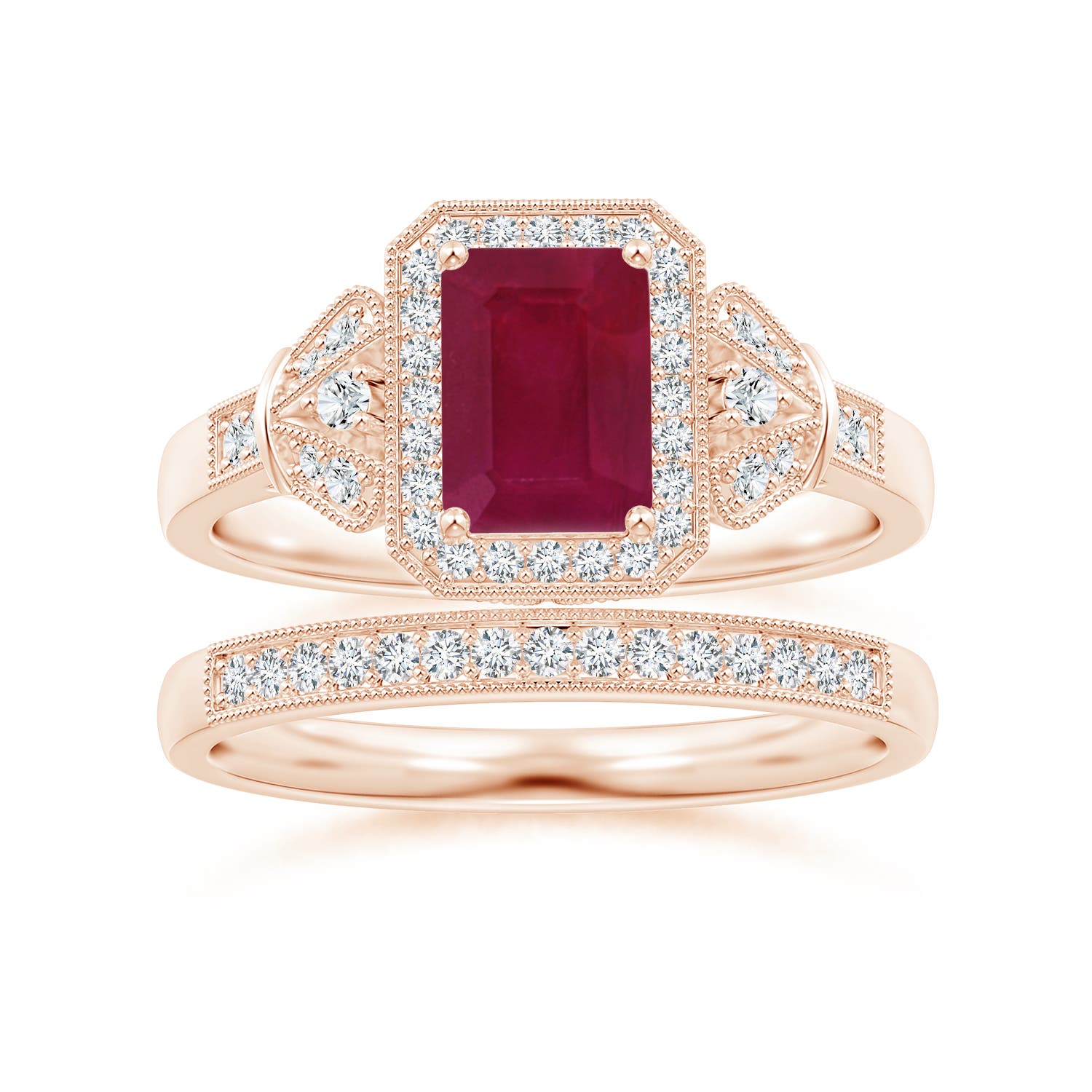 A - Ruby / 1.26 CT / 14 KT Rose Gold