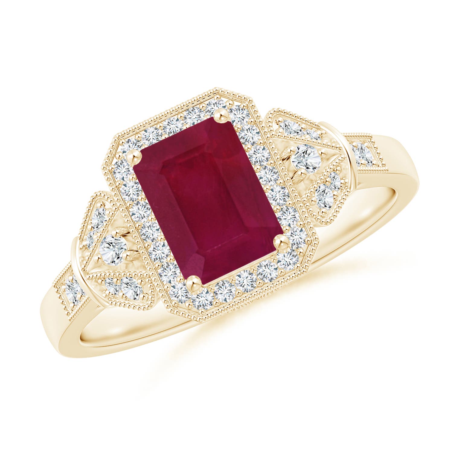 A - Ruby / 1.26 CT / 14 KT Yellow Gold