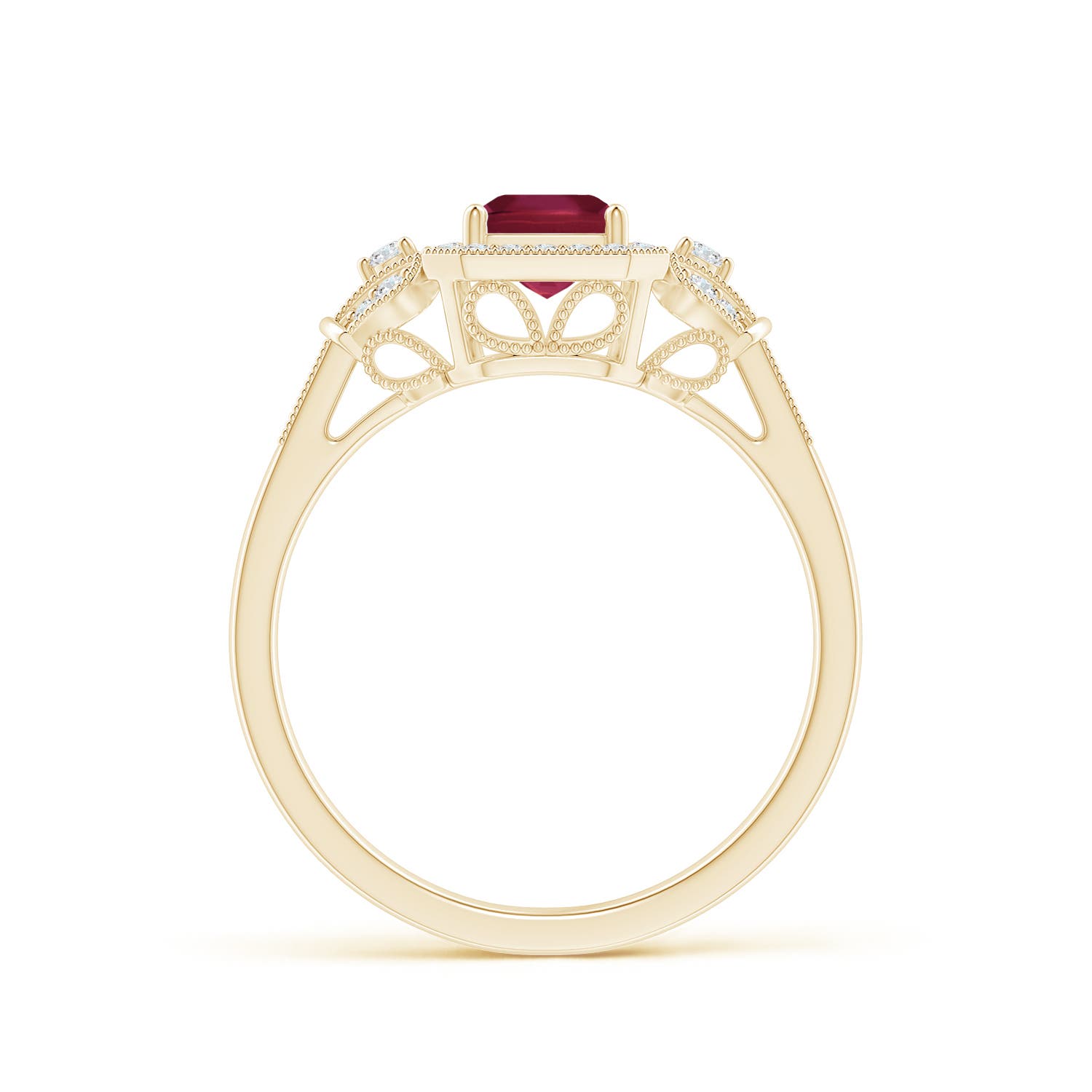 A - Ruby / 1.26 CT / 14 KT Yellow Gold